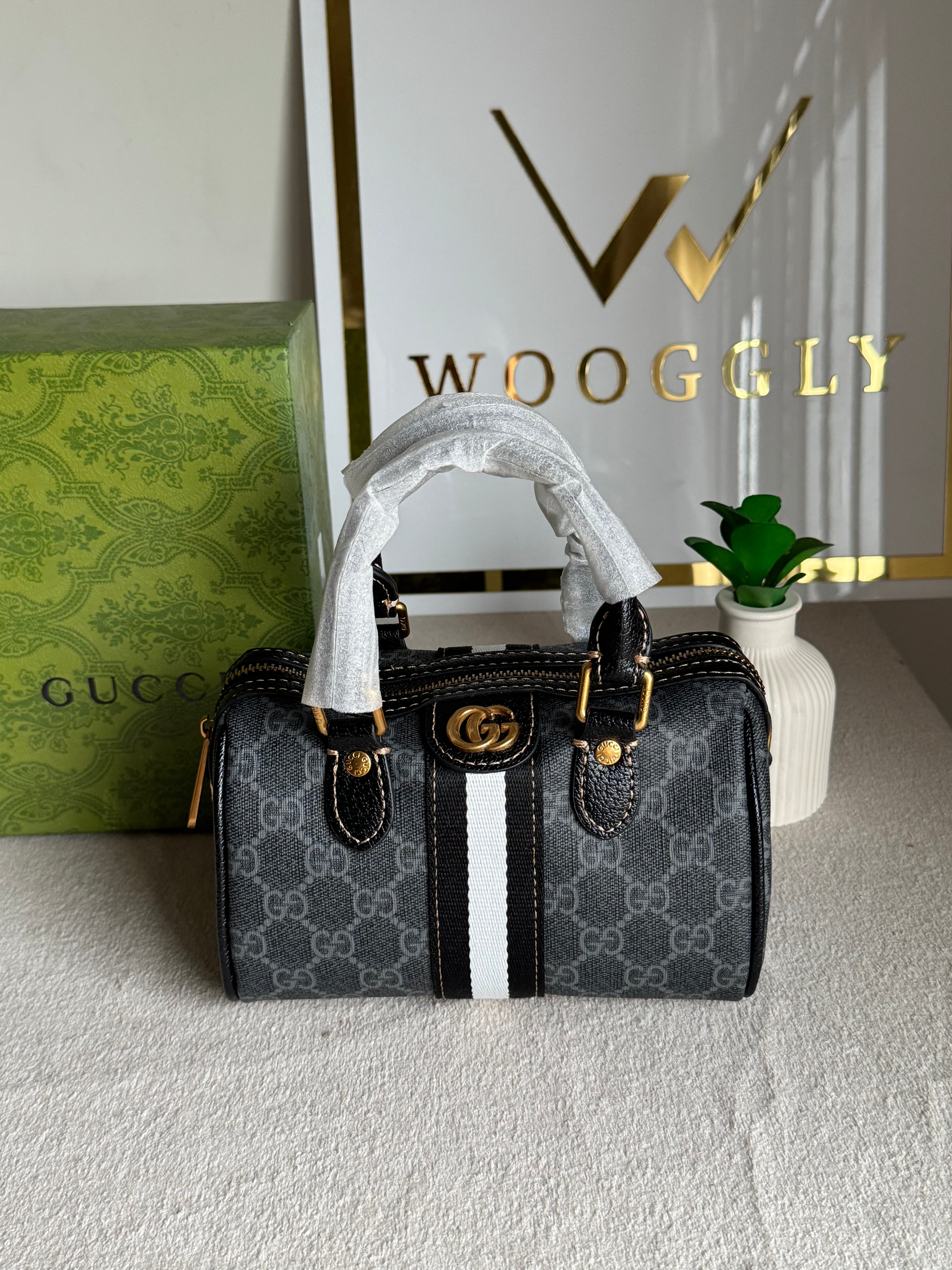 Gucci Mini Duffle Bag - Black & White