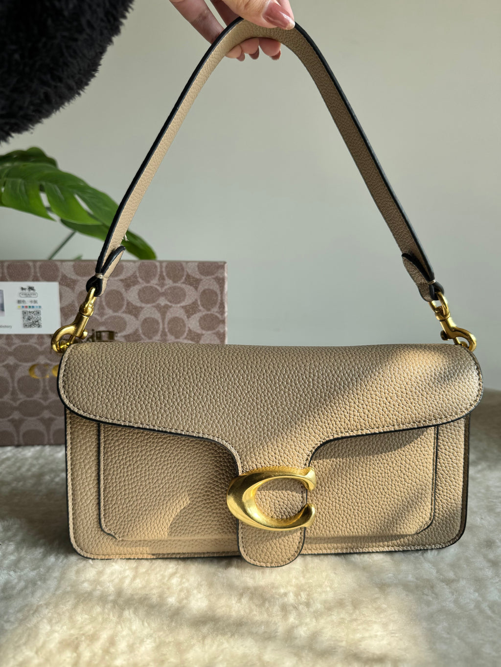 COACH TABBY PREMIUM (Beige) - BOX PACKING