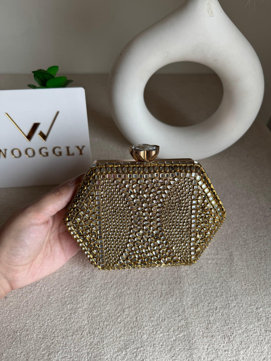 Kundan Diva Clutch Design 1