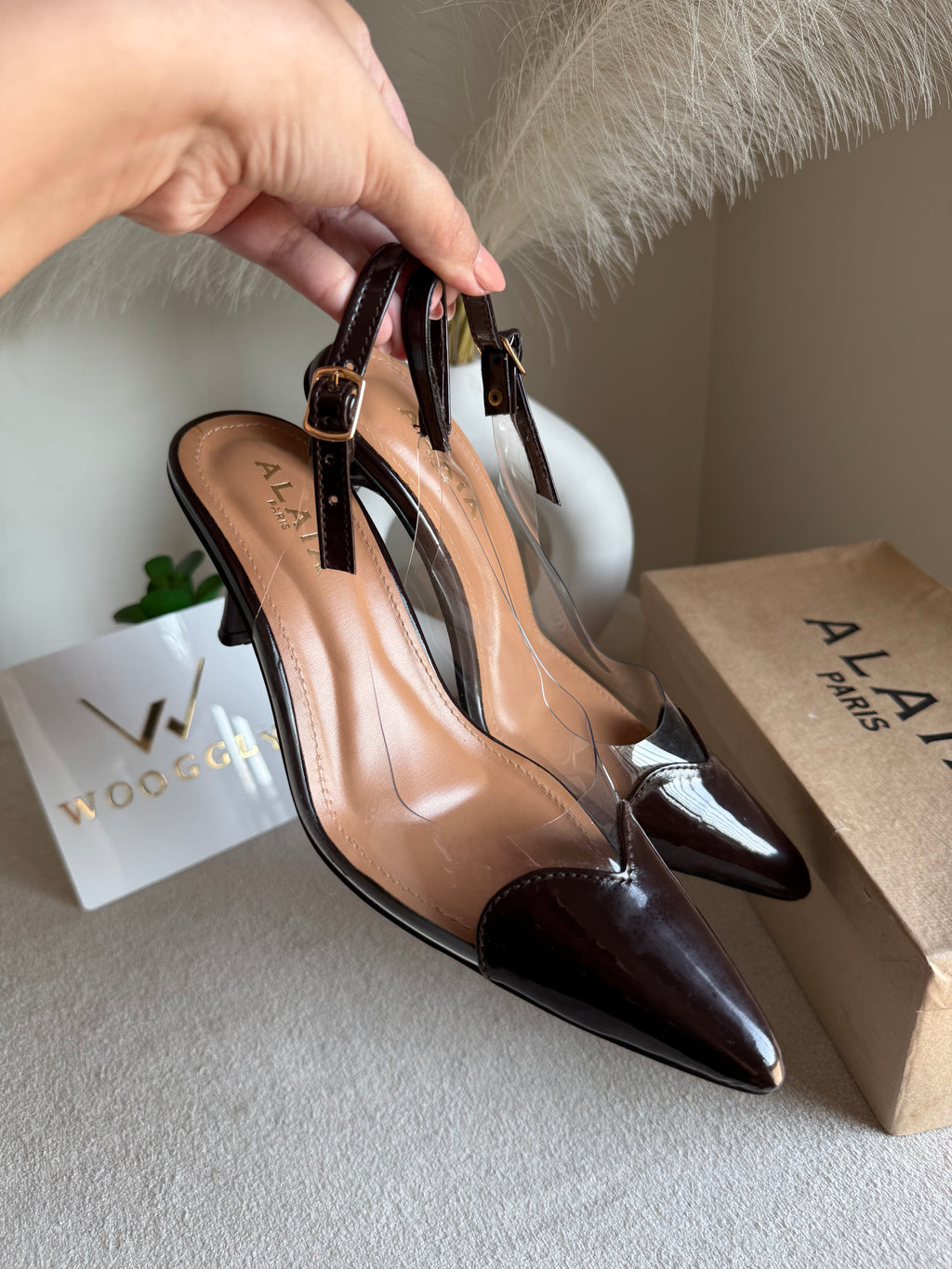Alaia Paris Heels - Chocolate Brown