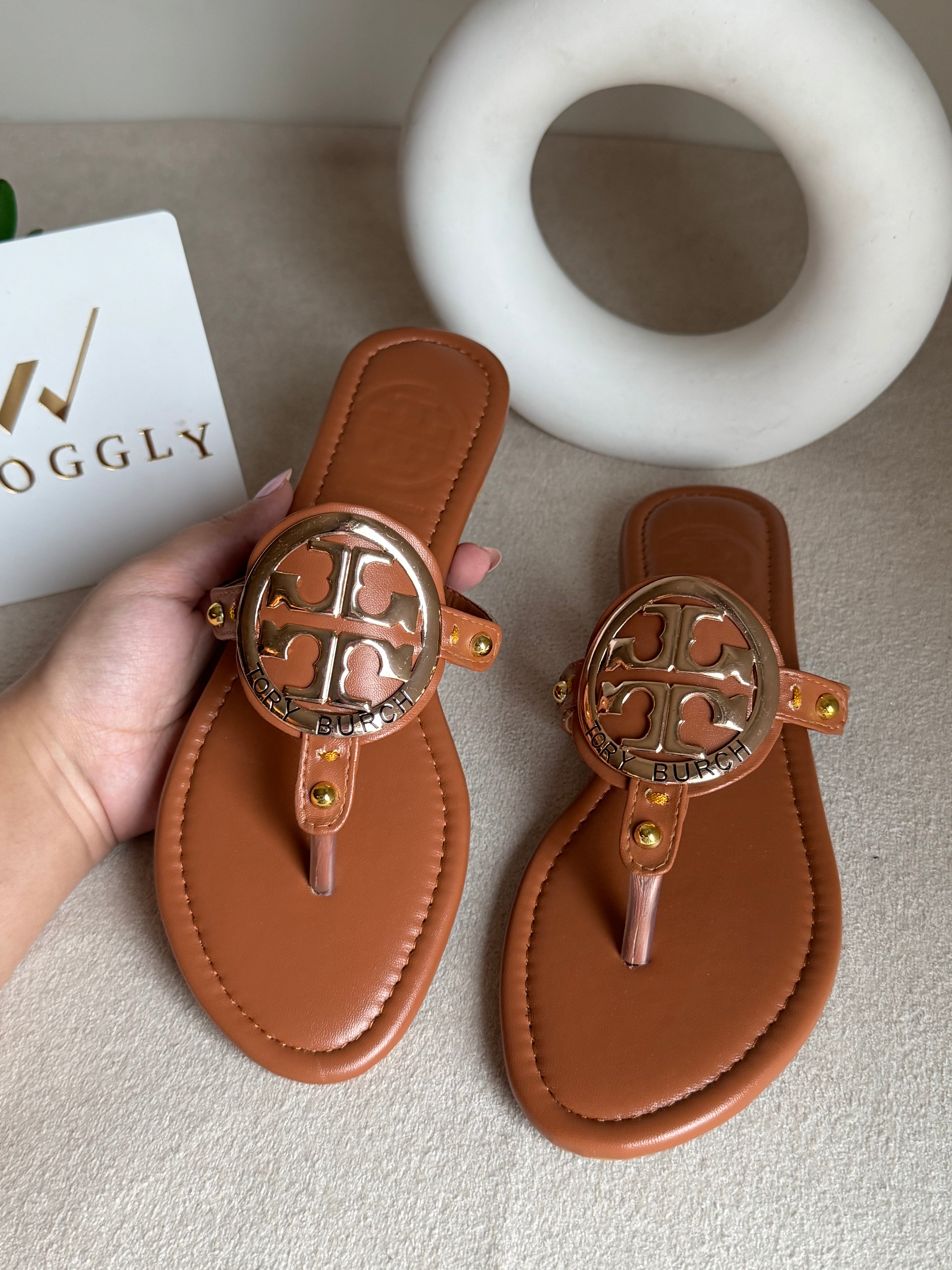 Viral Tory Burch Slides Brown