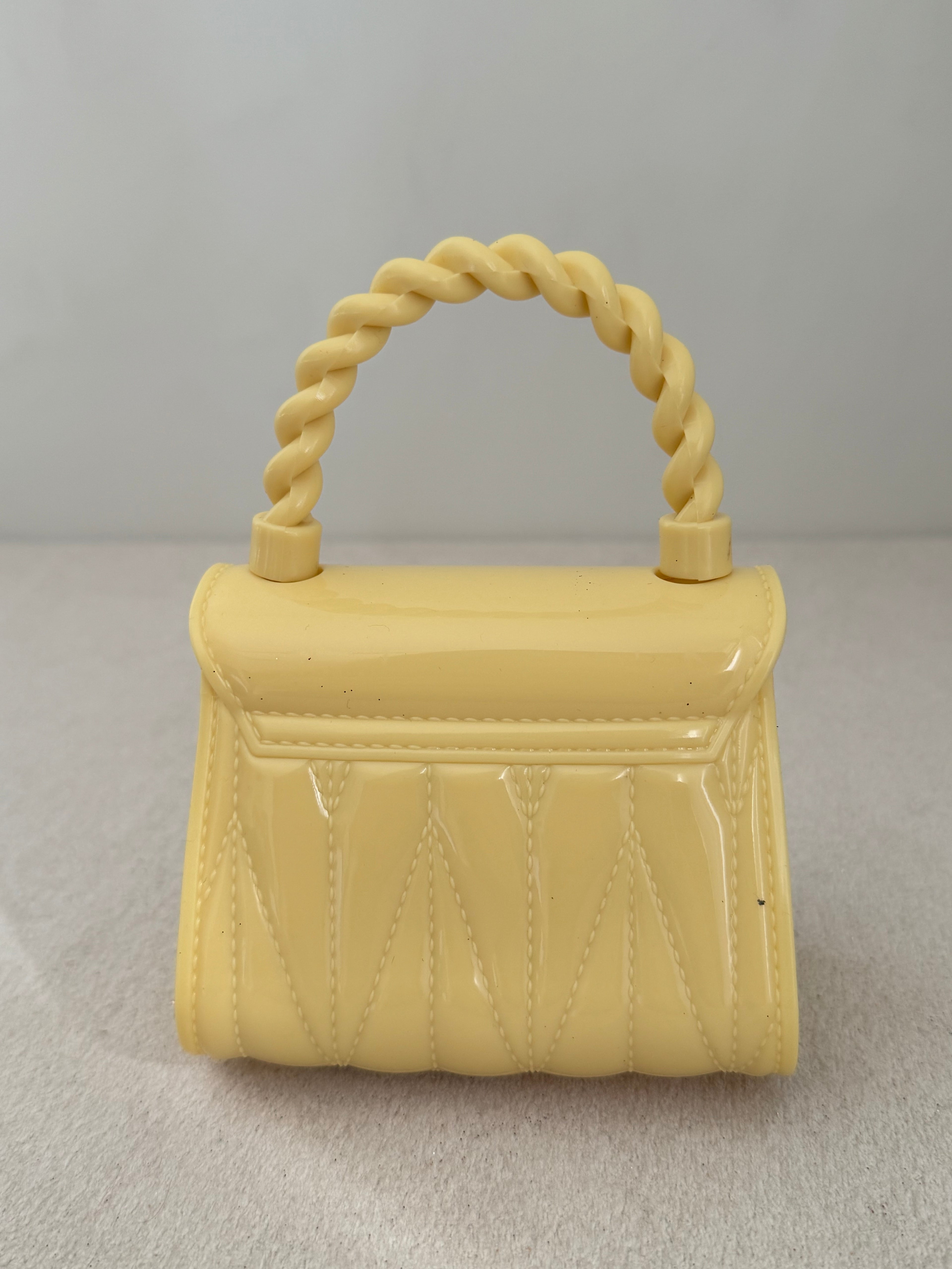 Cute Kids Heart Bag with Chain - Yellow