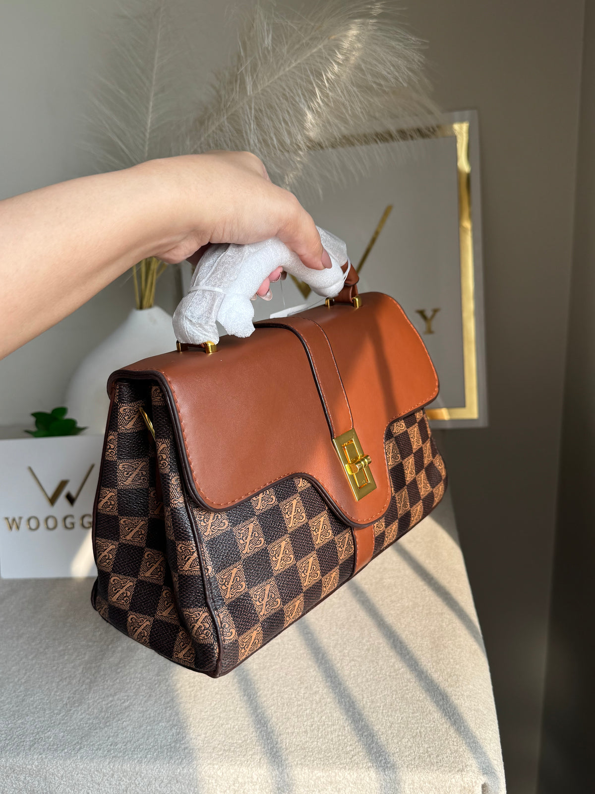 Premium Ella Hand Bag Brown