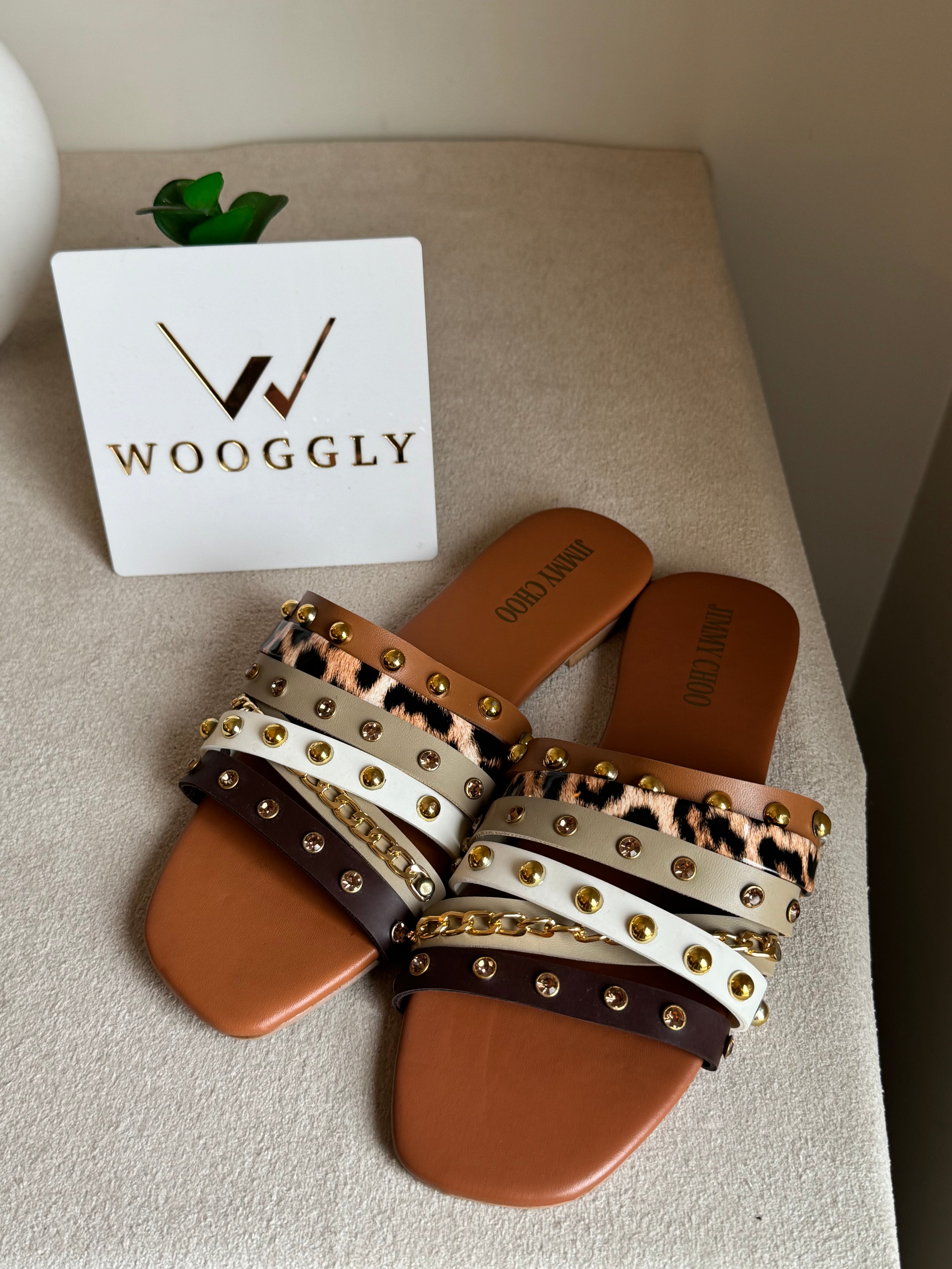 Jimmy Choo Studded Slides