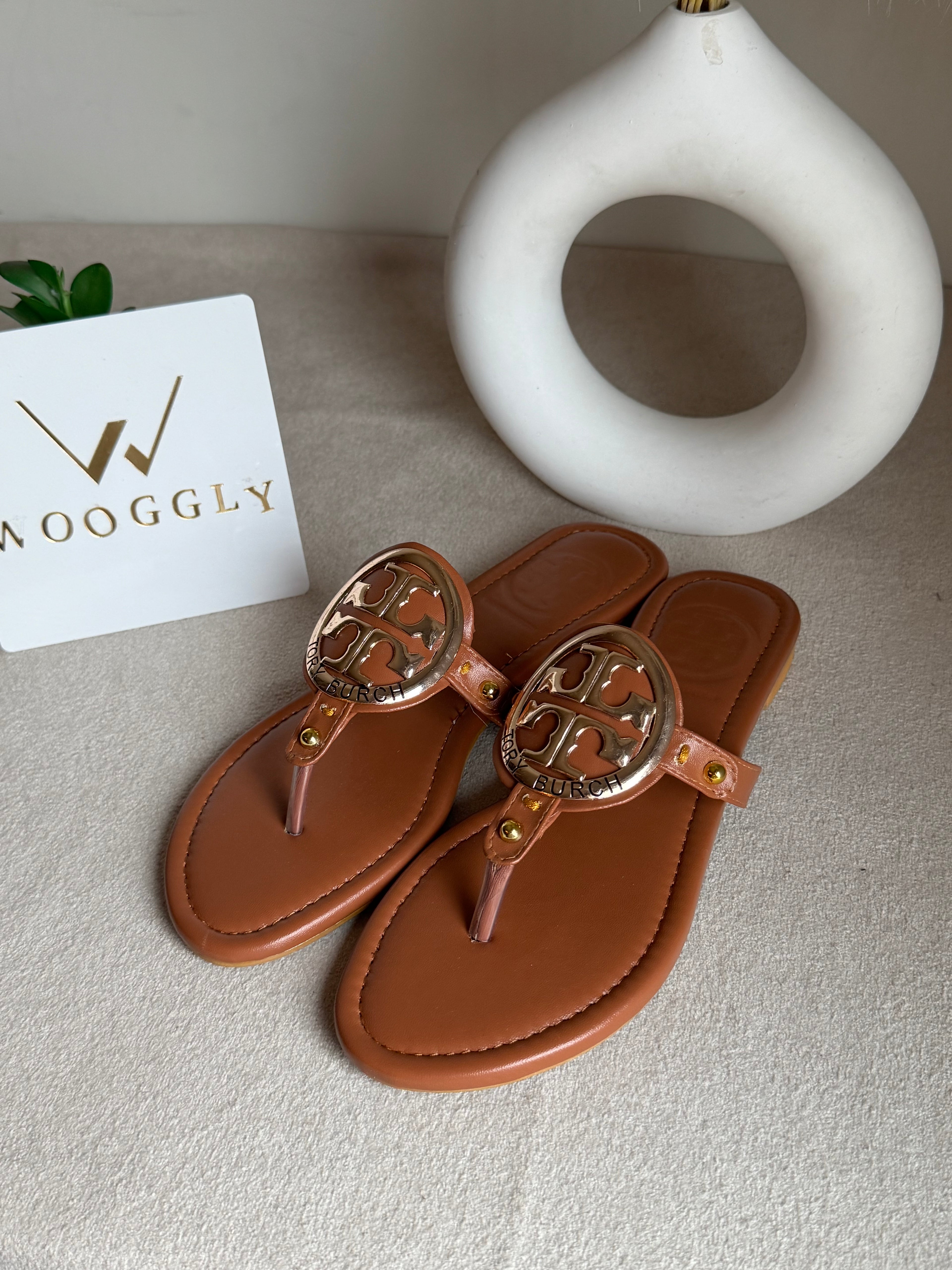 Viral Tory Burch Slides Brown