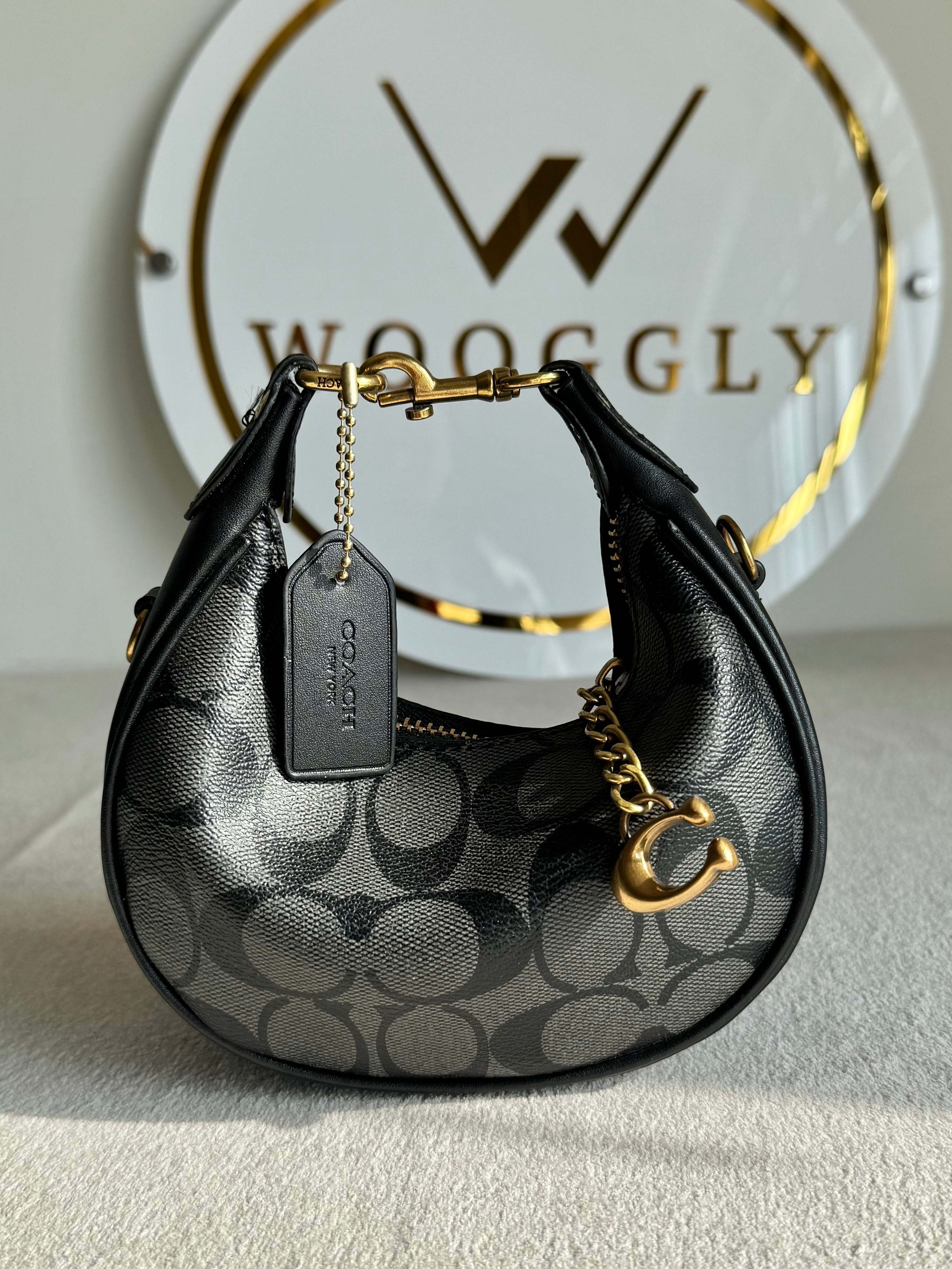 COACH Jonie Bag PREMIUM (Signature Black) - BOX PACKING