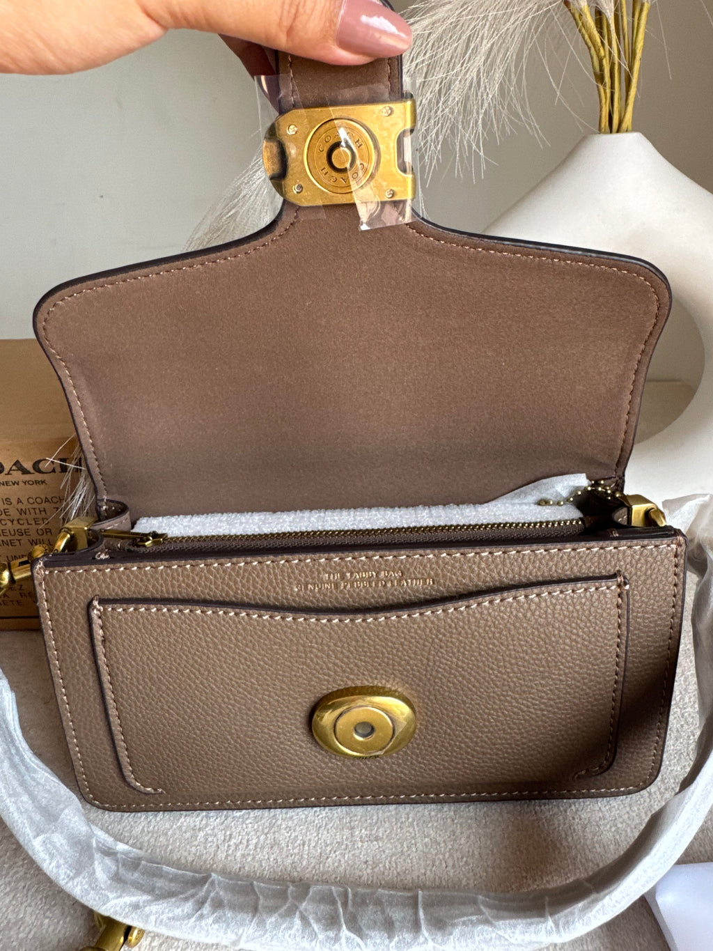 Coach TABBY Premium 20 (MINI) KHAAKI - BOX PACKING