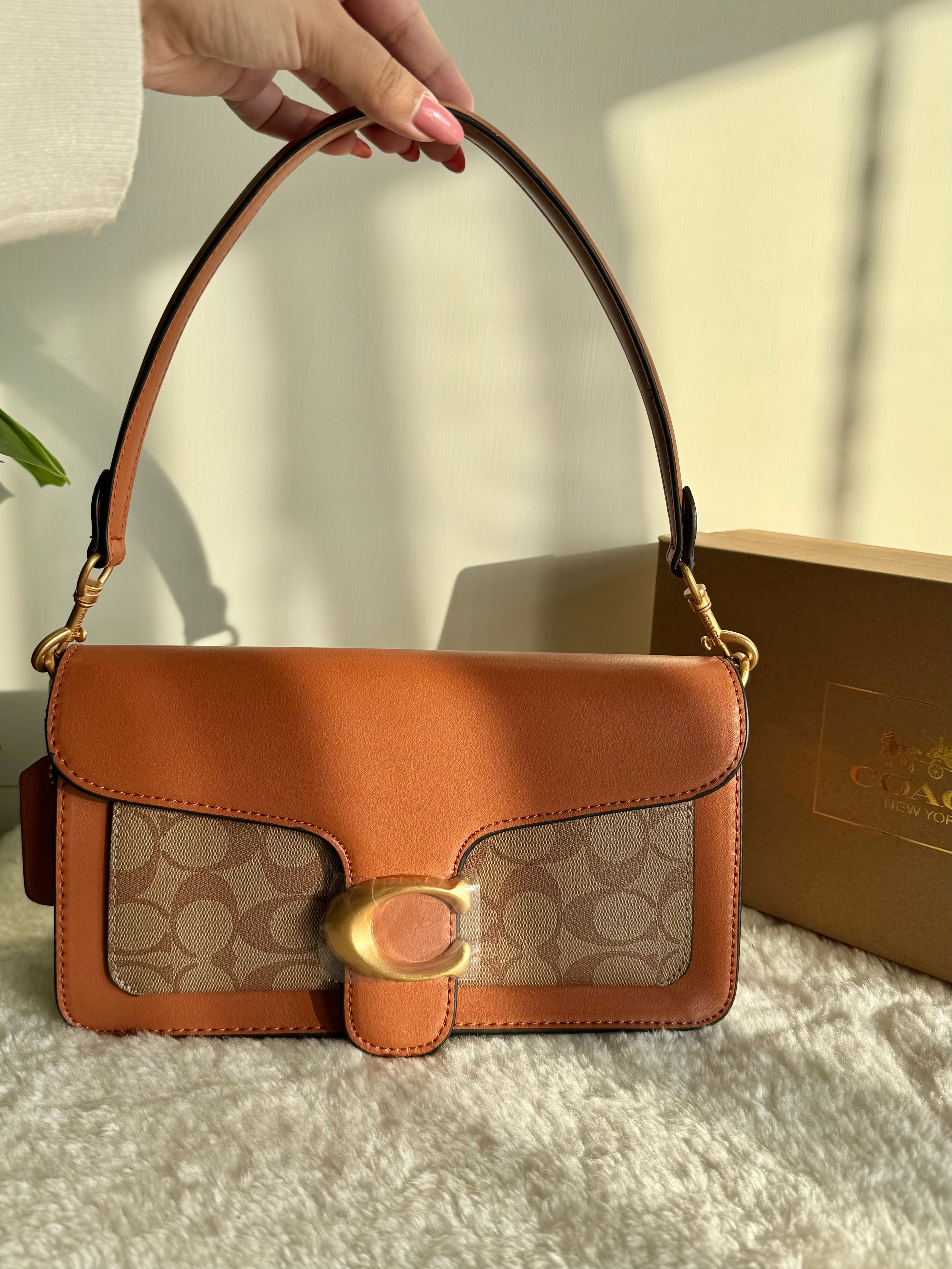 COACH TABBY PREMIUM (Apricot Brown) - BOX PACKING