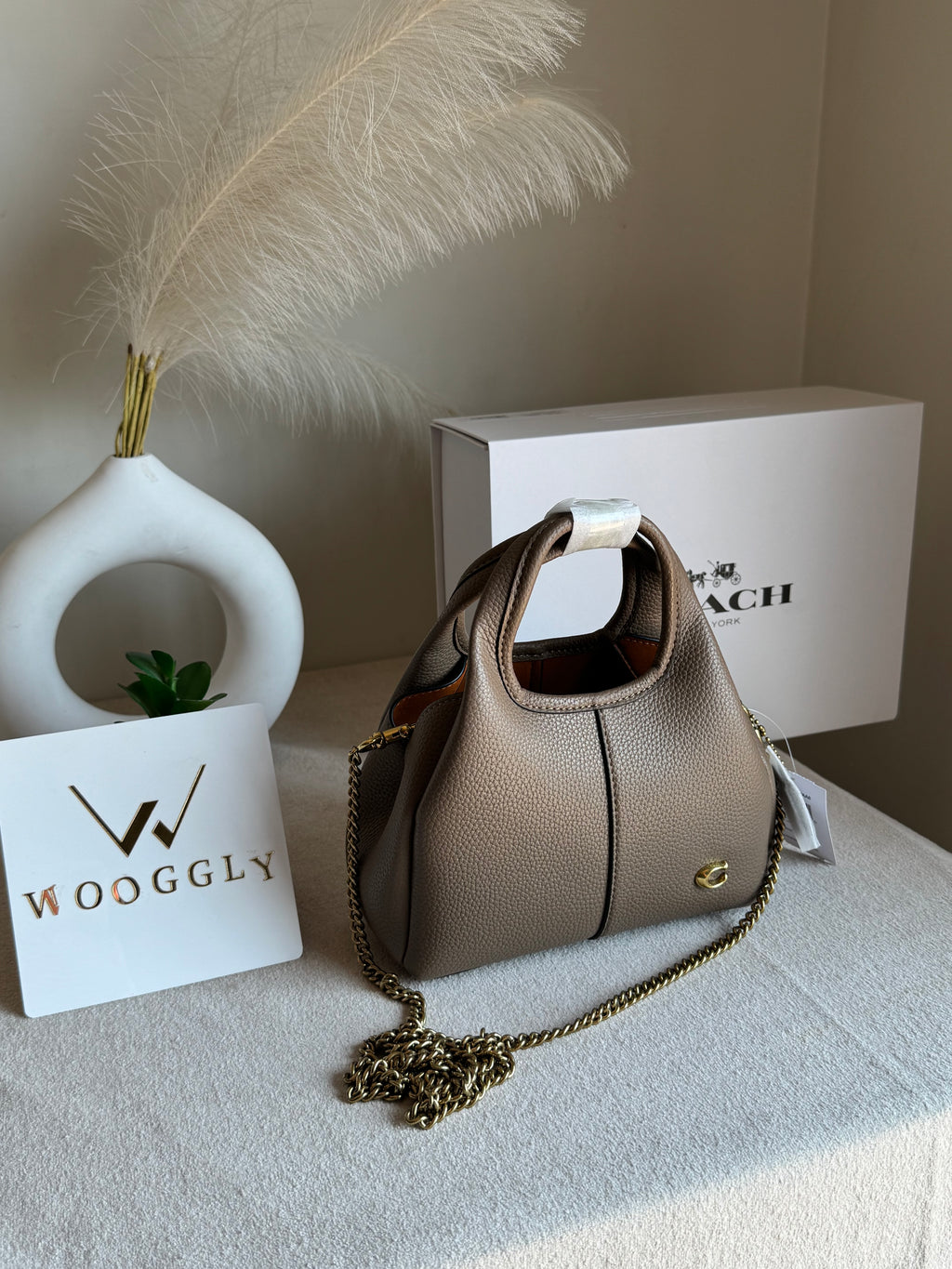 EXTREMELY PREMIUM MINI COACH Lana (Khaaki) - BOX PACKING
