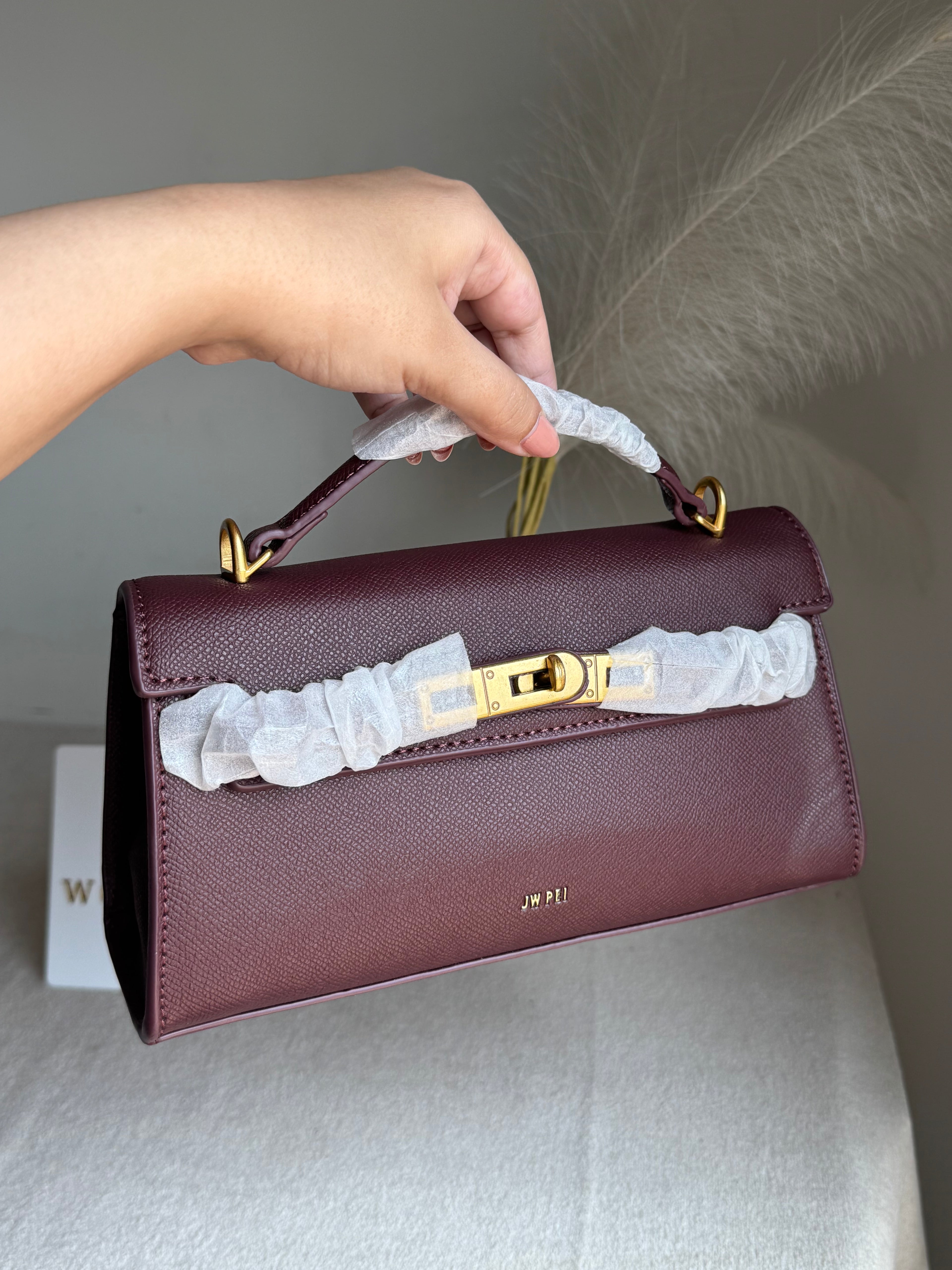 JW PEI Noor Top Handle Bag - Burgandy