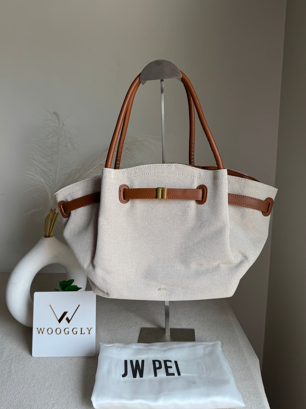 JW PEI Hana Tote Bag - Jute Brown