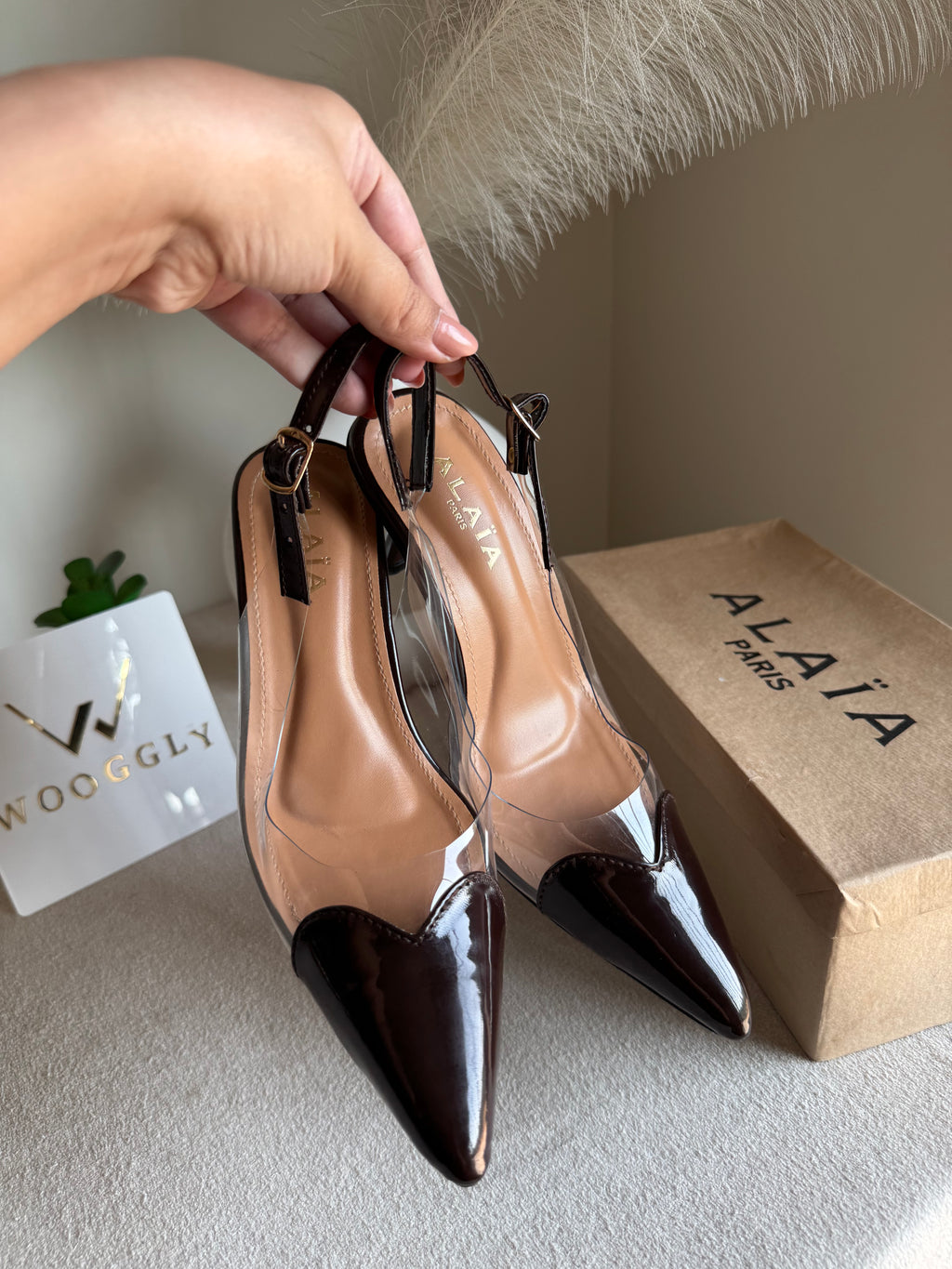 Alaia Paris Heels - Chocolate Brown