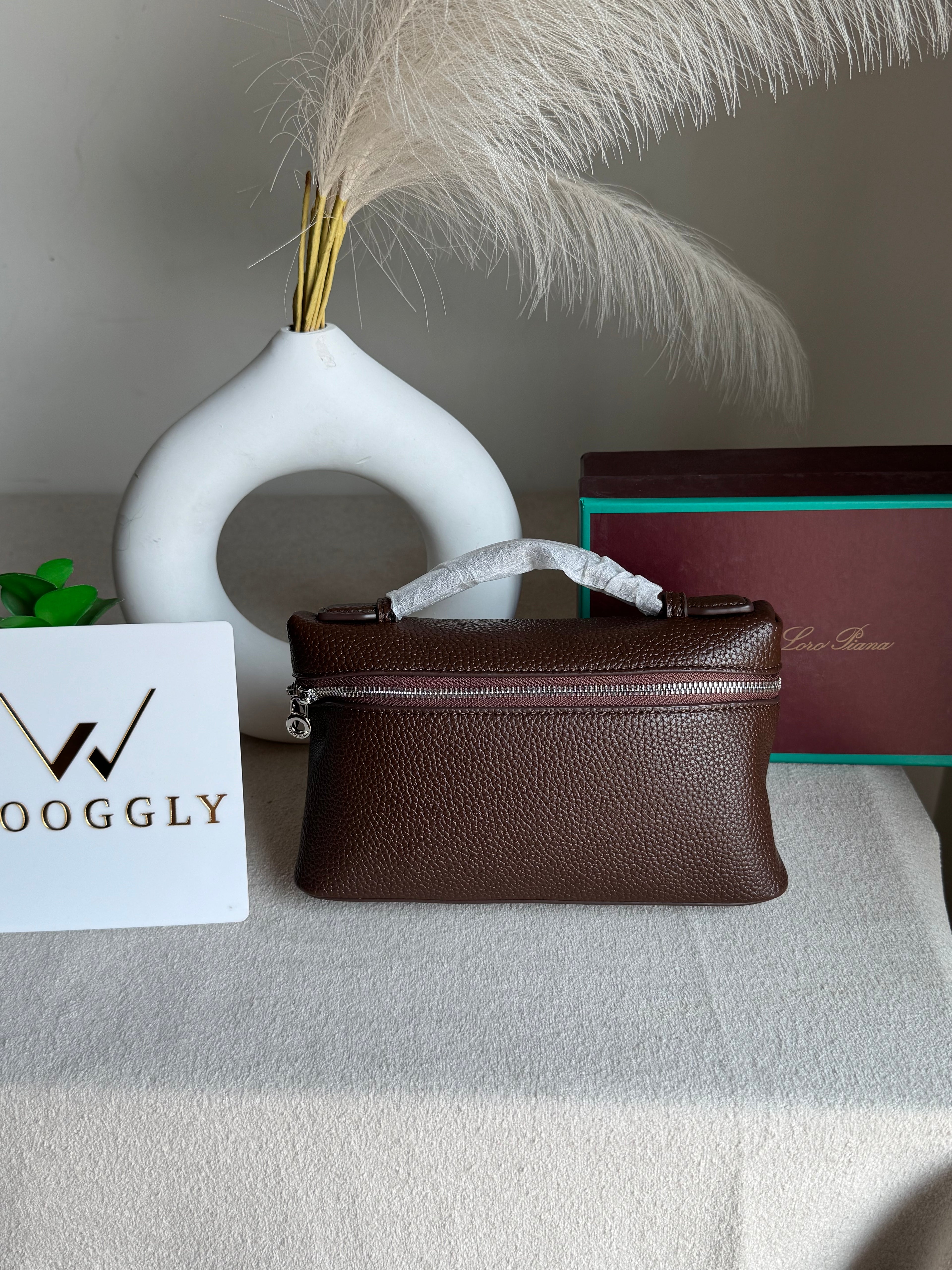 Loro Piana Premium Signature Bag - Burgandy