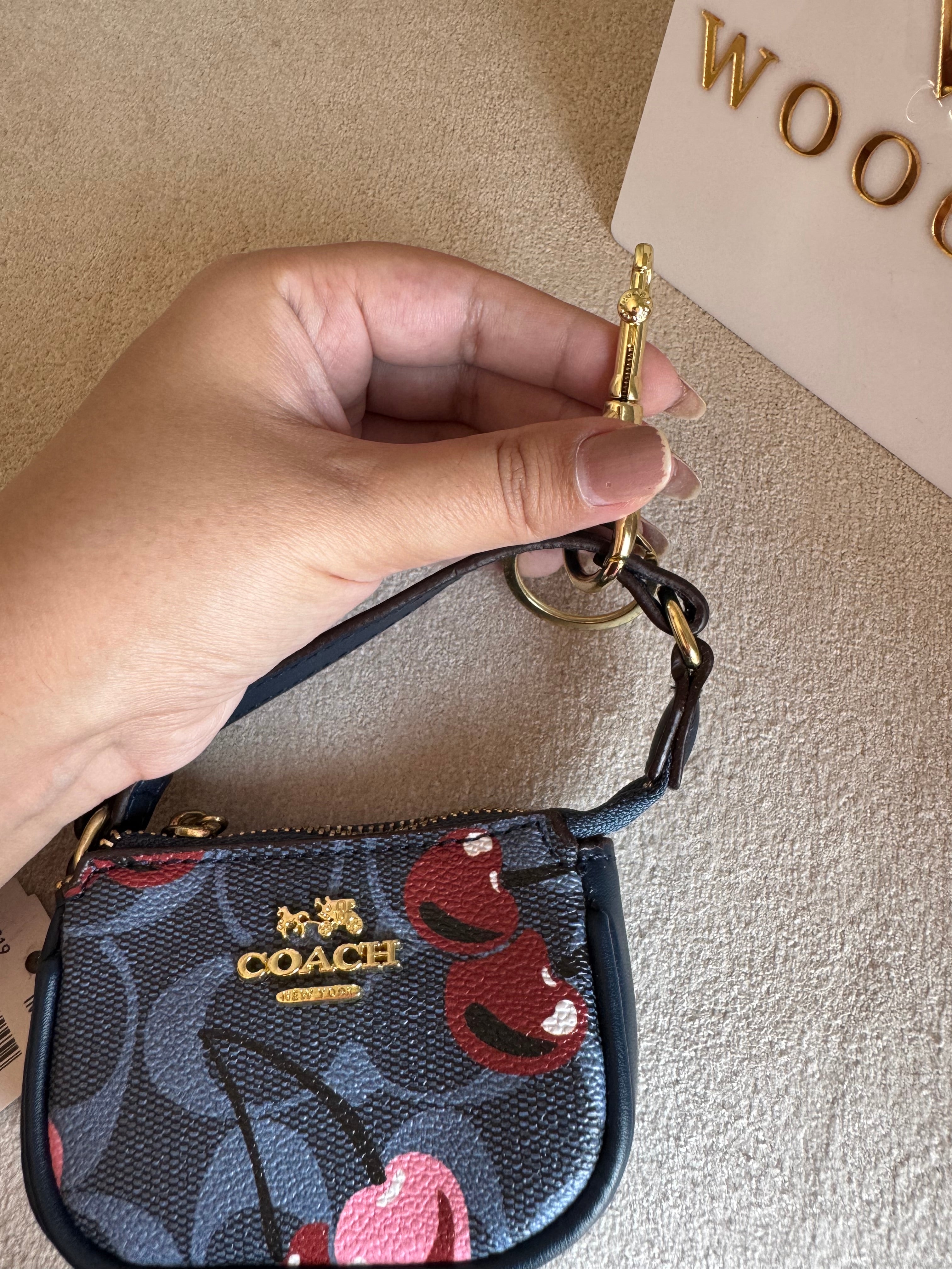 Premium Coach Baby Teri Bag Charm - Blue