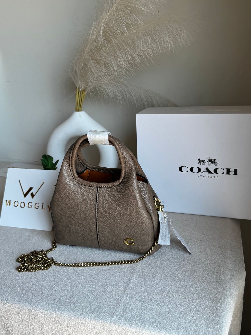EXTREMELY PREMIUM MINI COACH Lana (Khaaki) - BOX PACKING