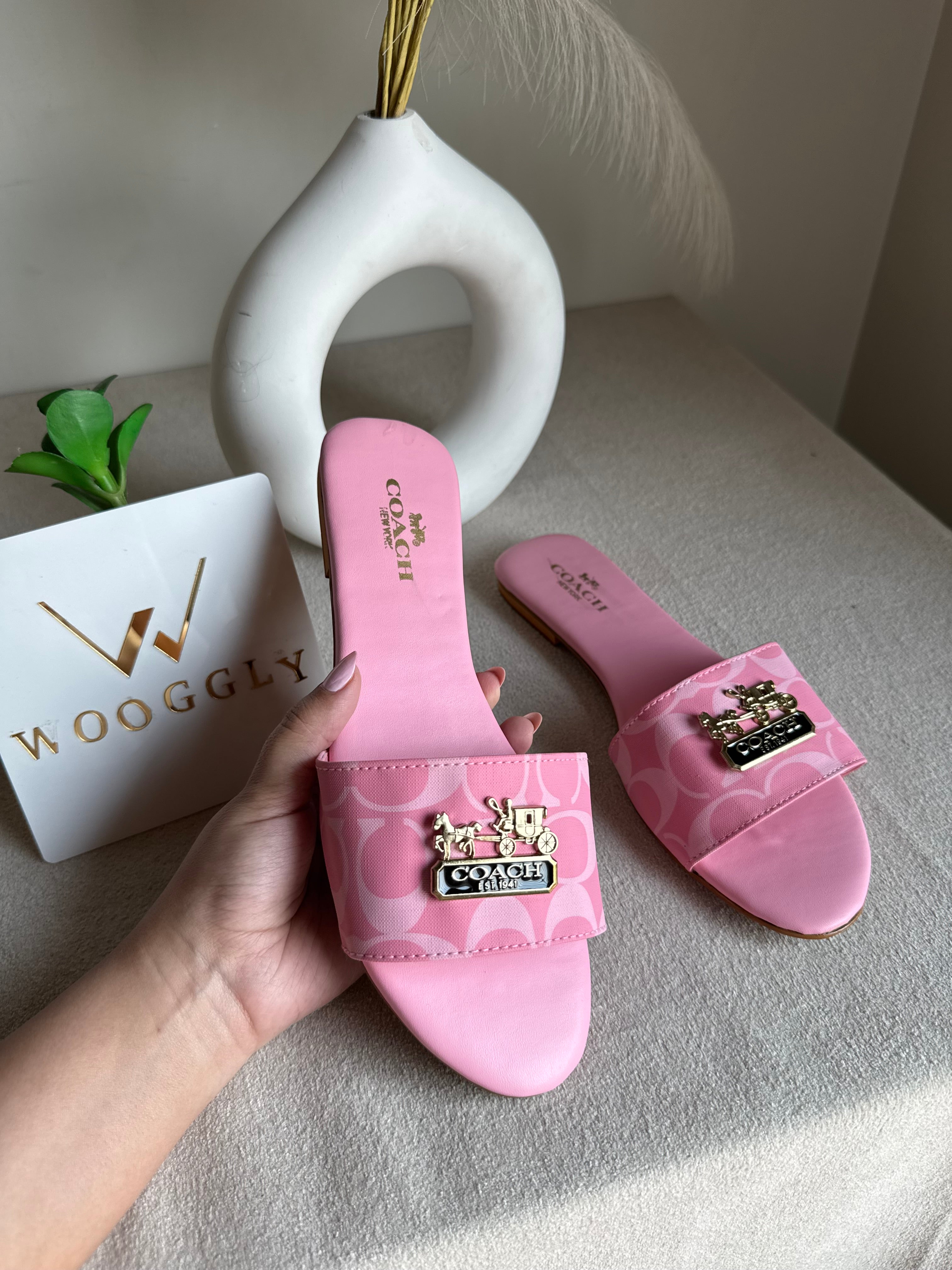 Coach Pink Slides