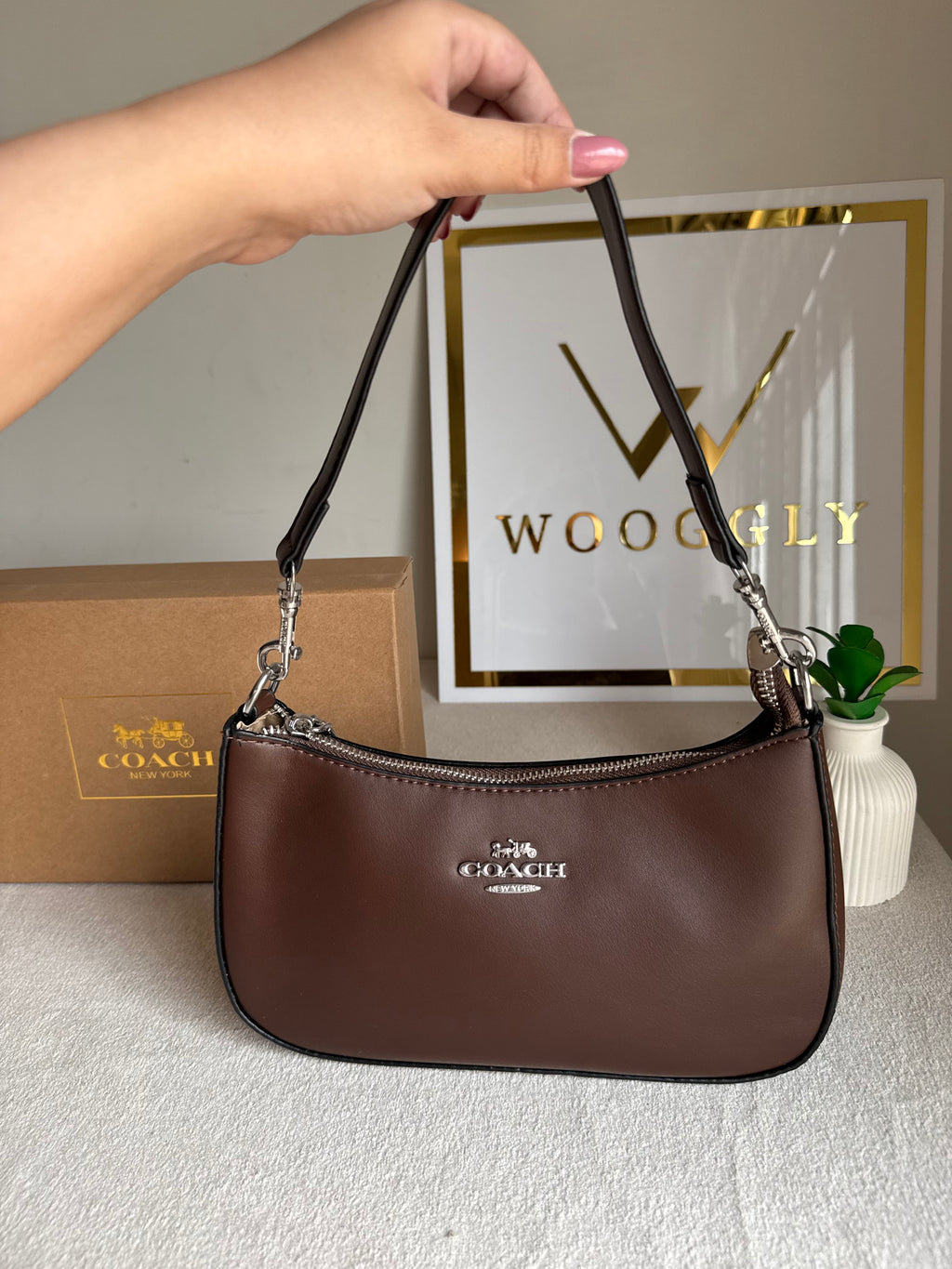 COACH TERI PREMIUM (Chocolate Brown) - BOX PACKING