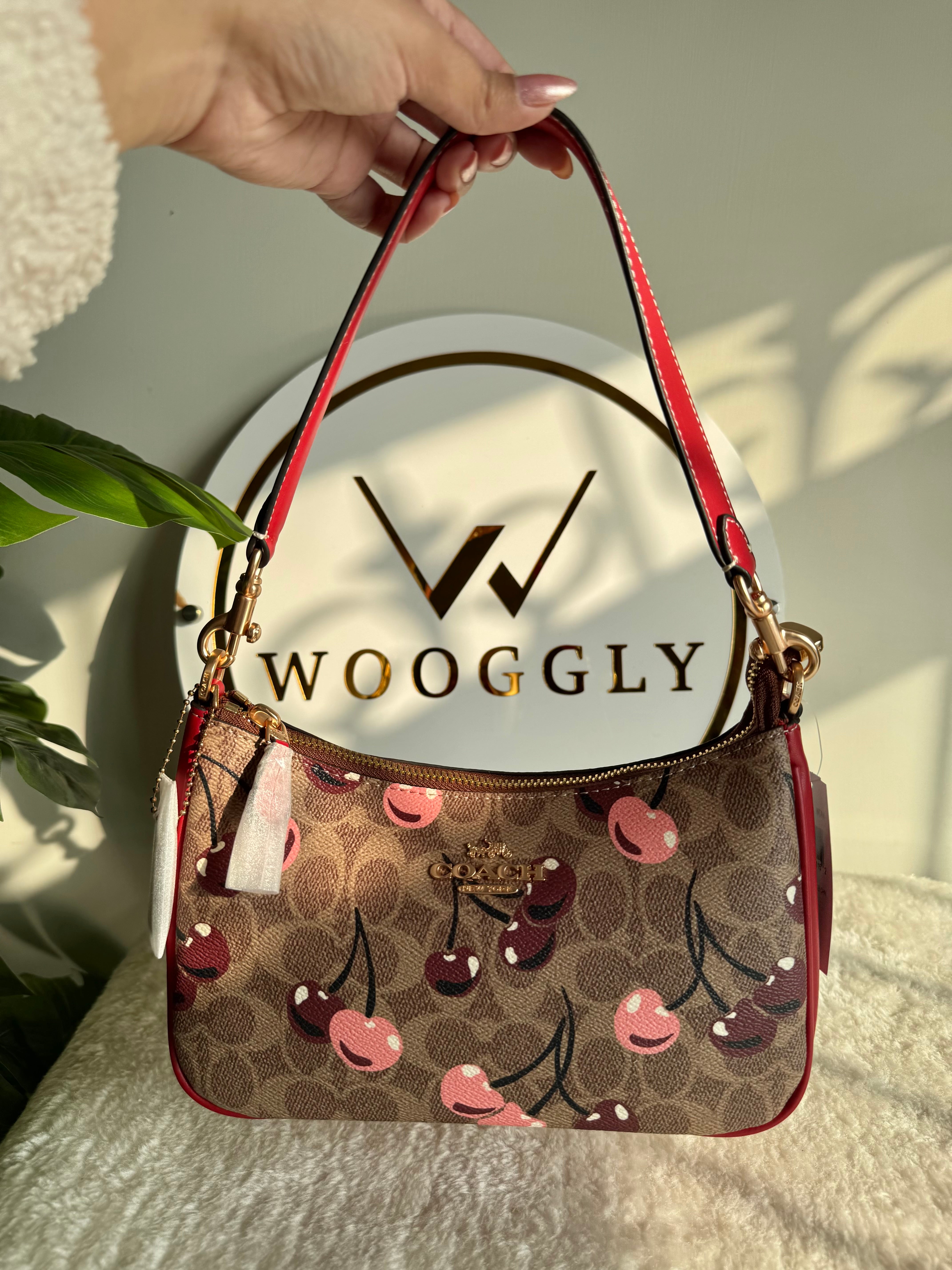 COACH TERI PREMIUM (Maroon & Brown with Cherries) - MAGNETIC BOX PACKING