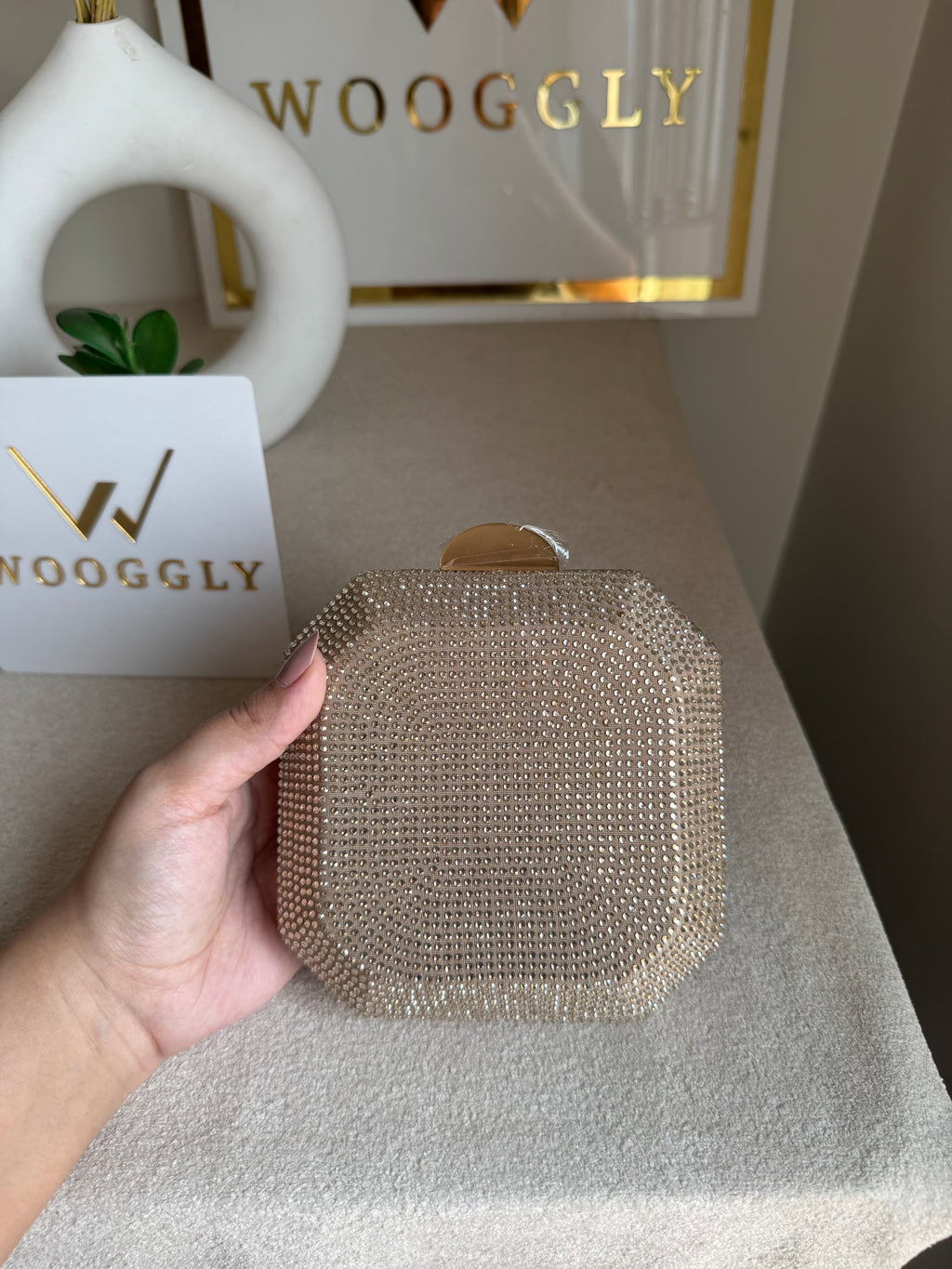 AYLA CLUTCH Ivory