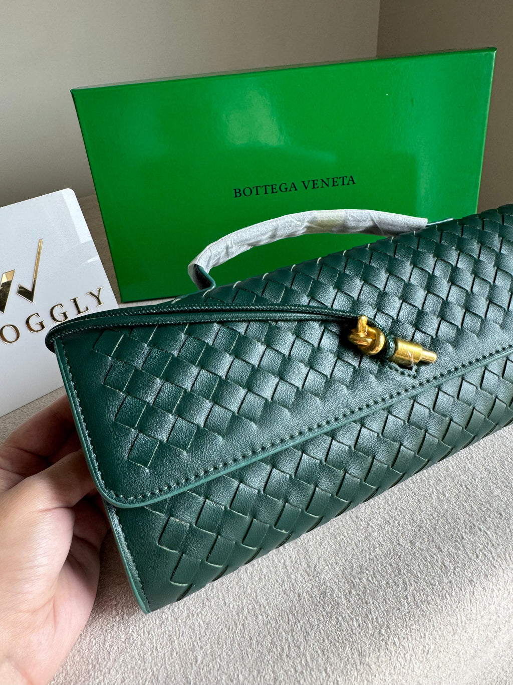 Premium Bottega Veneta Viral Bag with BOX Packing - Green