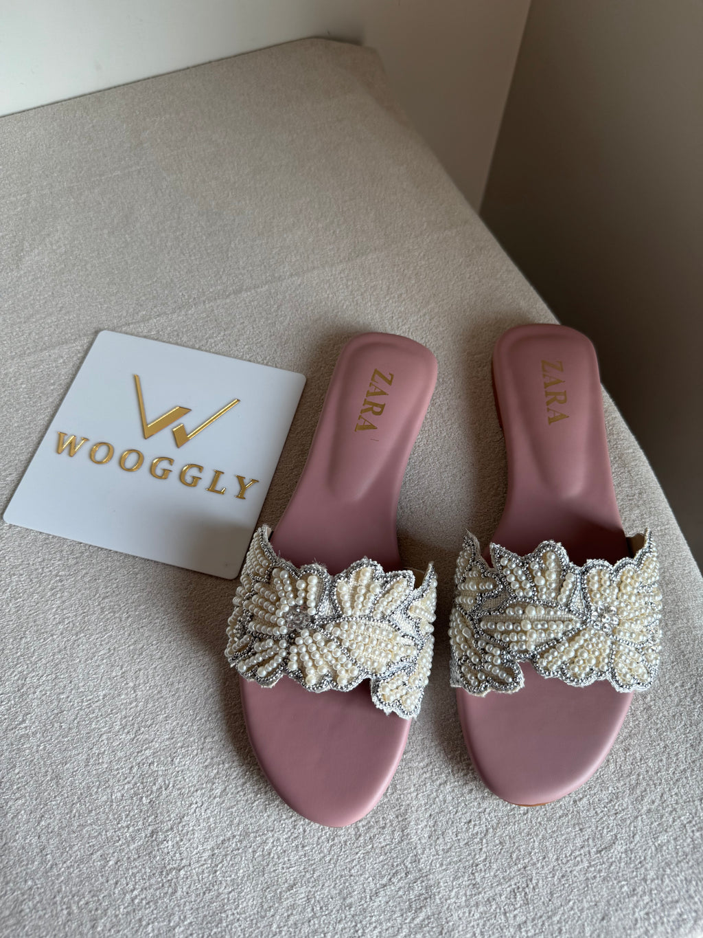 Zara Sugar Bloom Slides - Pink