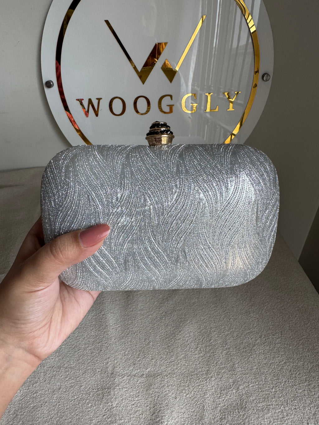 Milan Clutch - Silver