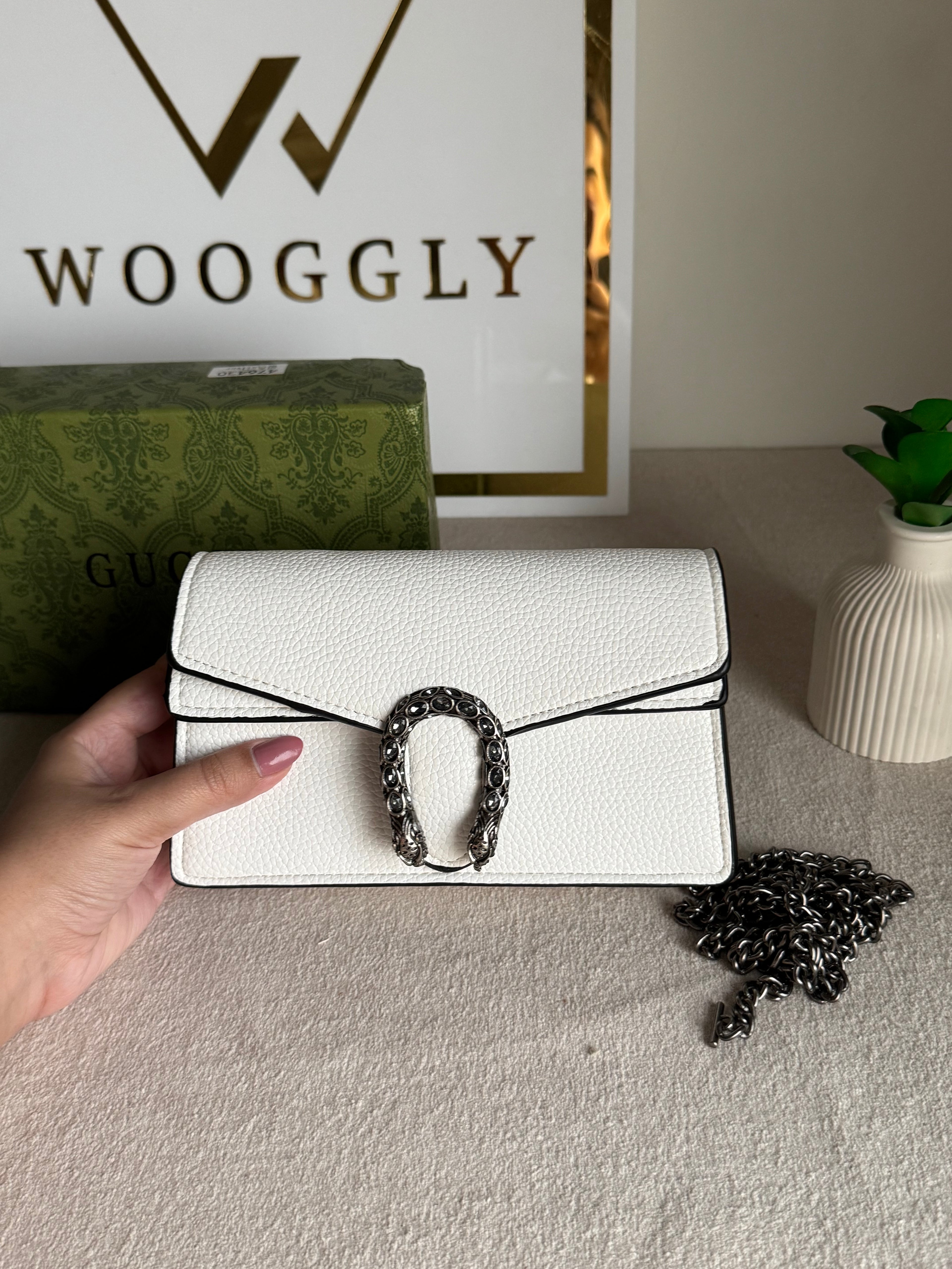 Viral Mini Gucci Bag White - Box Packing