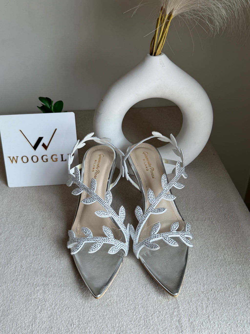 Gianvitto Rossi Heels Glitter Silver