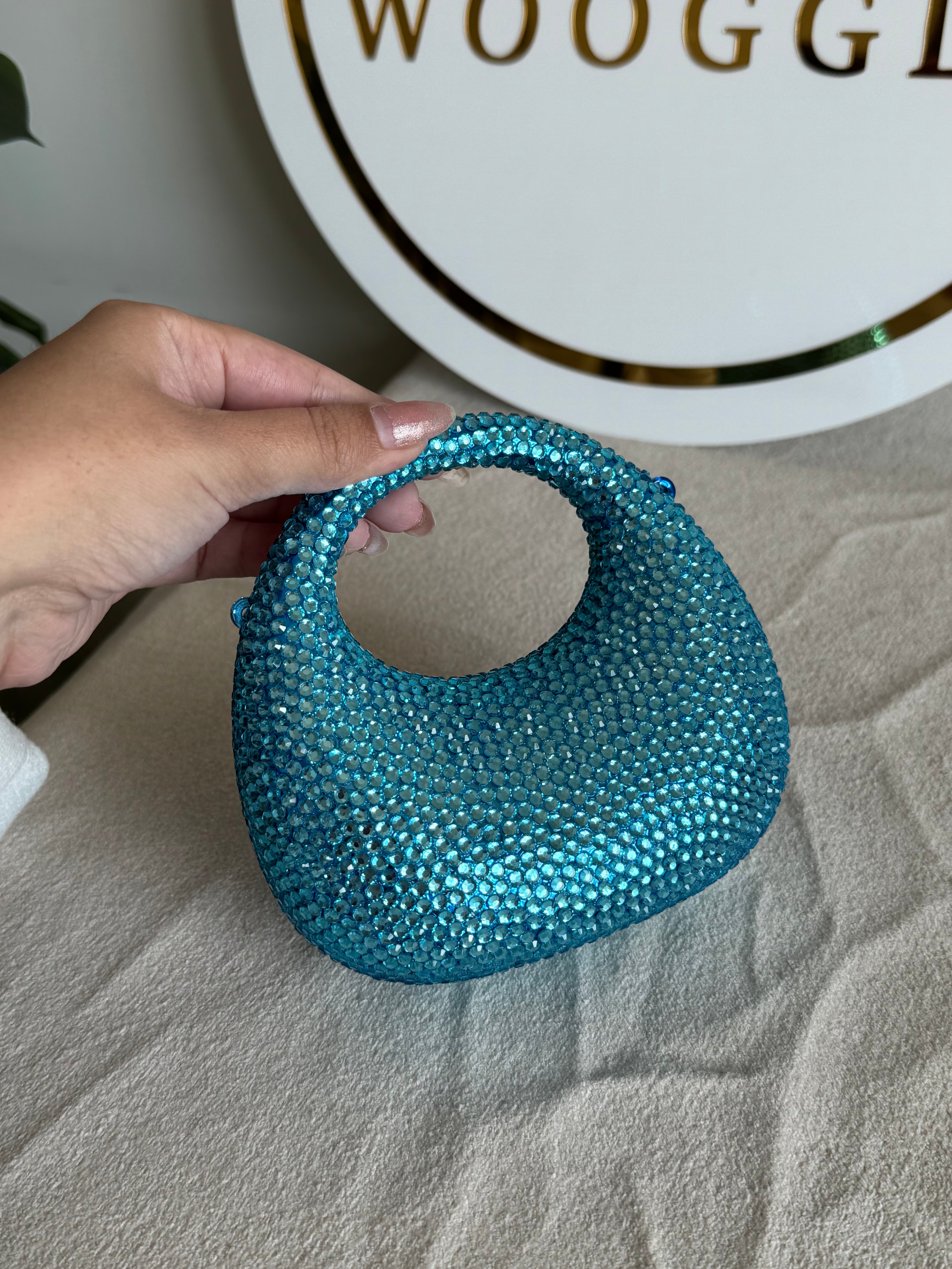 Viral Swarovski Clutch - Mini Blue