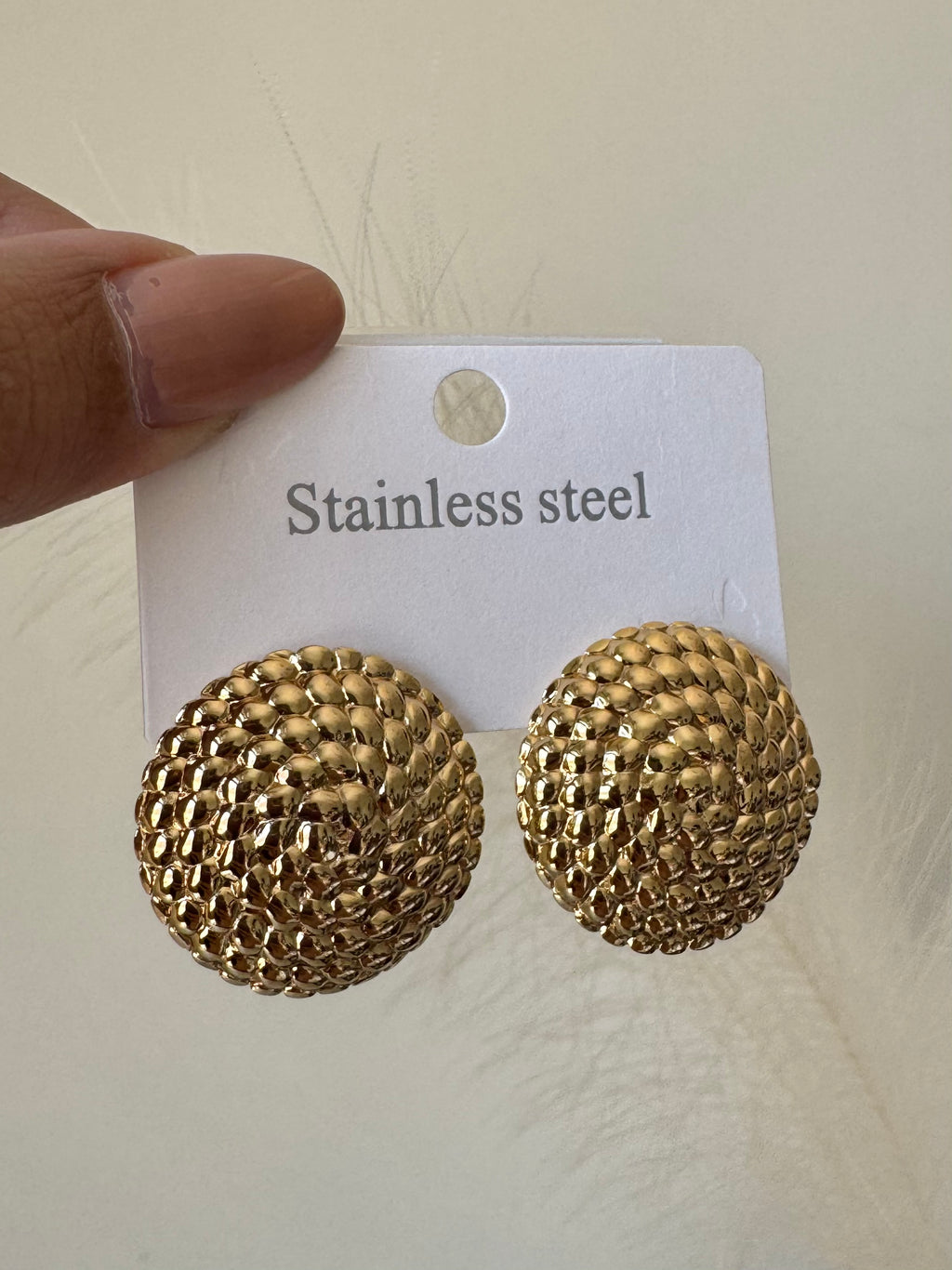 Timeless Gleam Studs - Stainless Steel