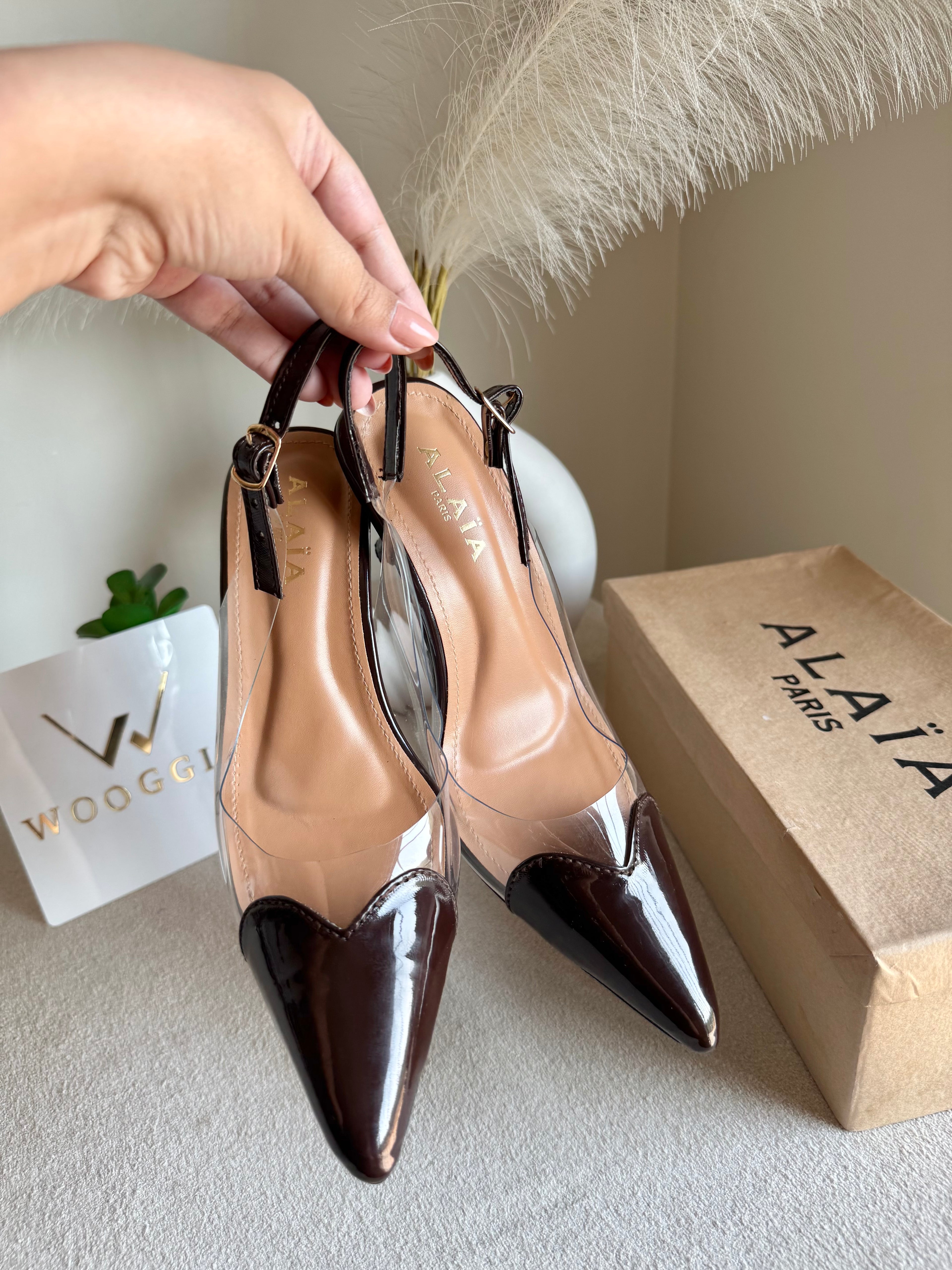 Alaia Paris Heels - Chocolate Brown