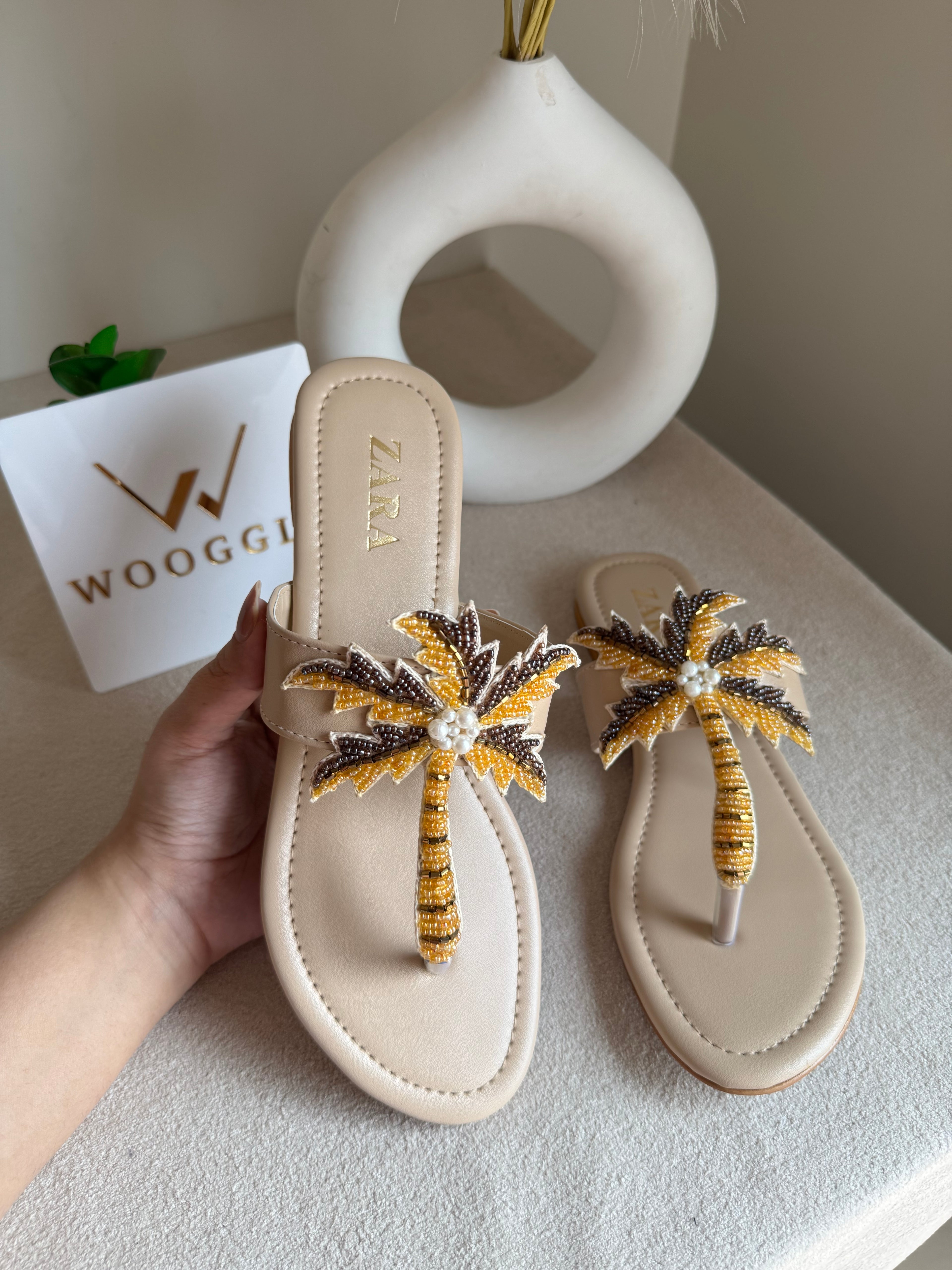 Zara Island Special Flats - Beige