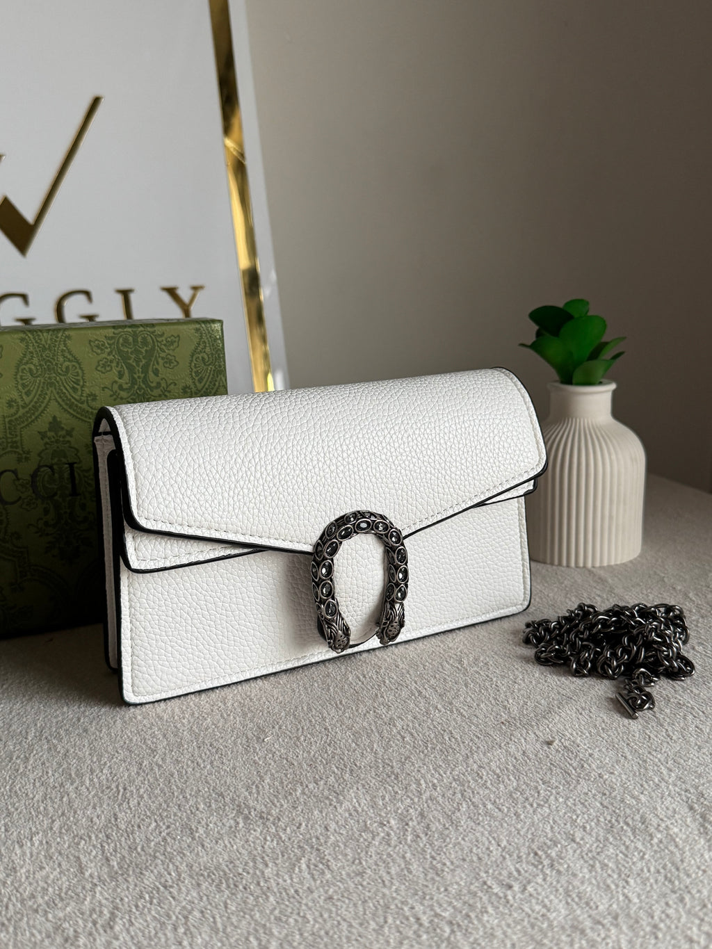 Viral Mini Gucci Bag White - Box Packing