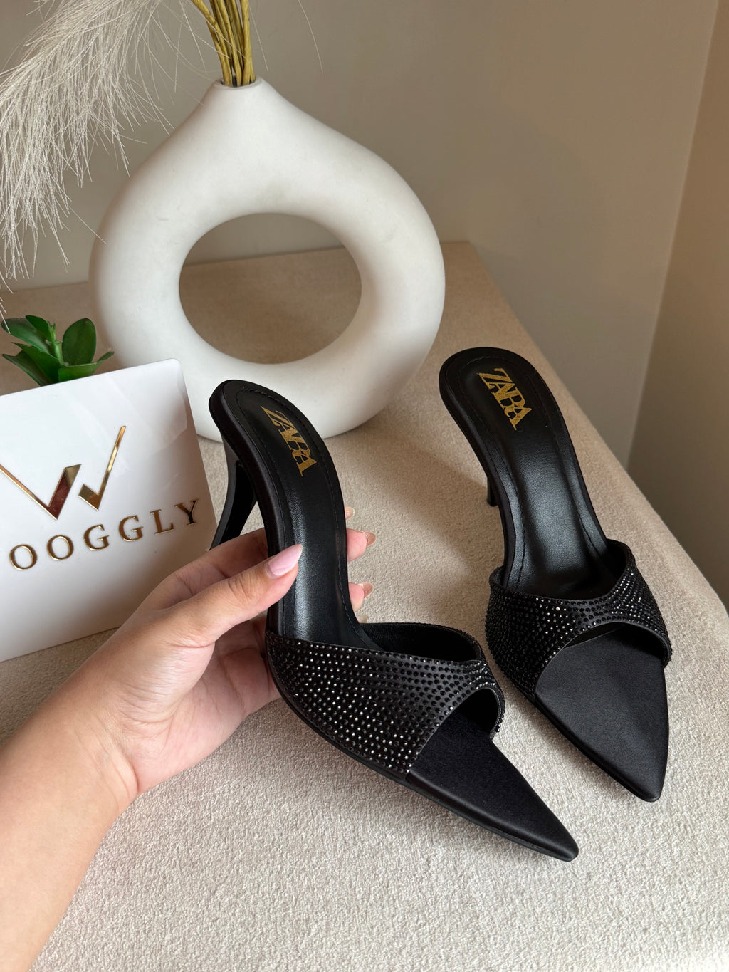 Bling Zara Heels - Black