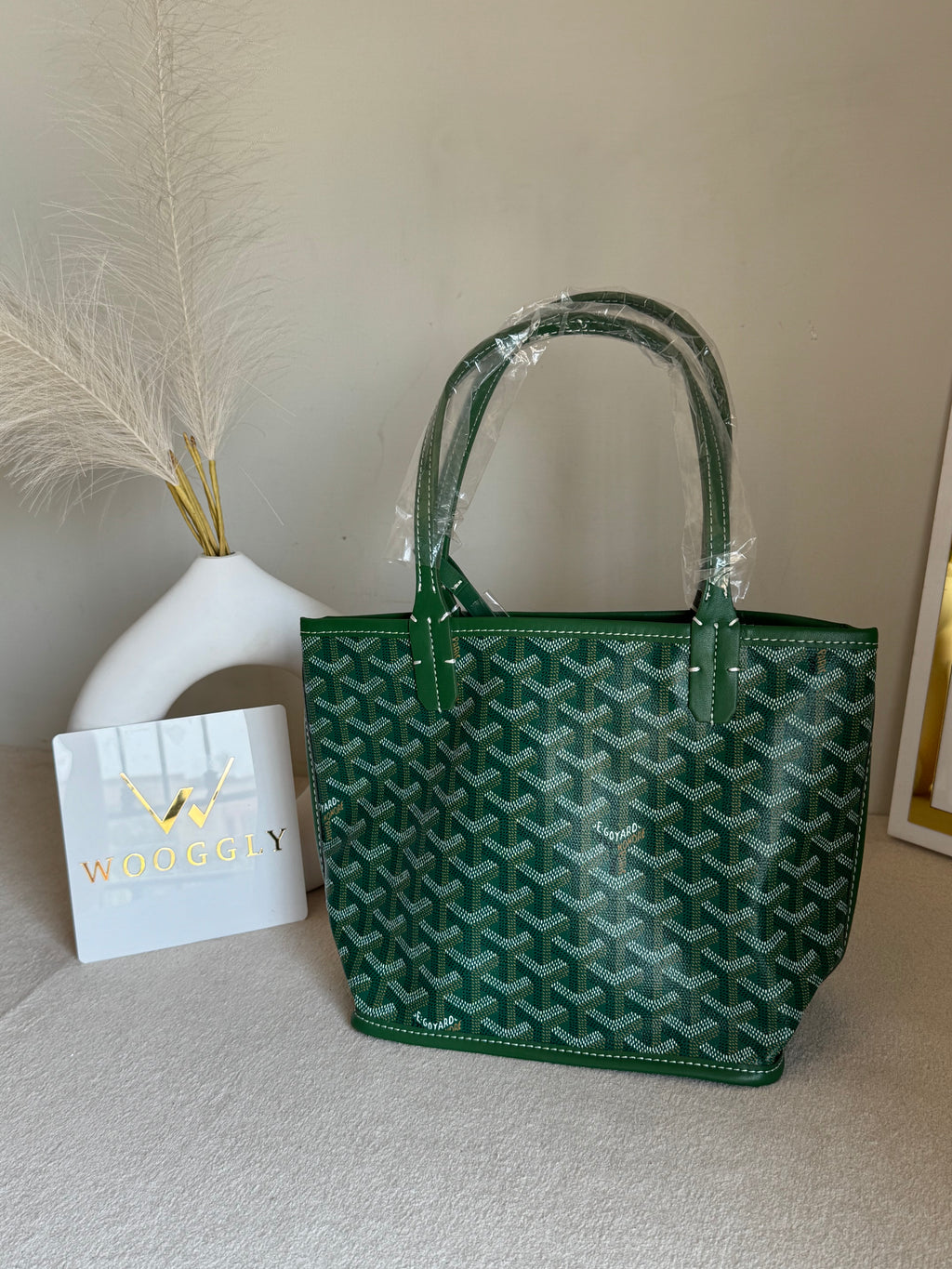 Go Yard Tote Bag - Small Green with Magnetic Box