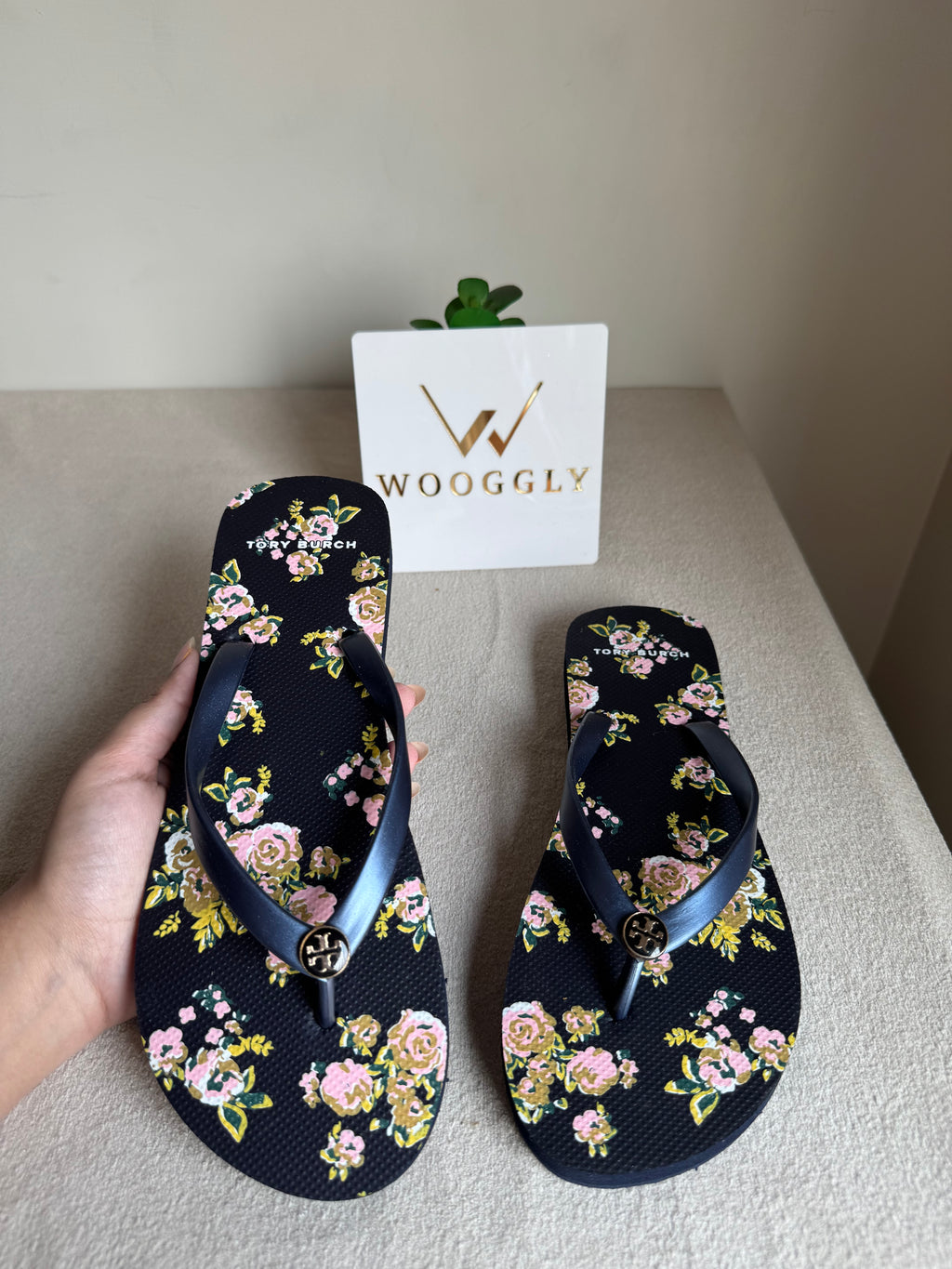 Tory Burch Floral Comfy Flip Flops