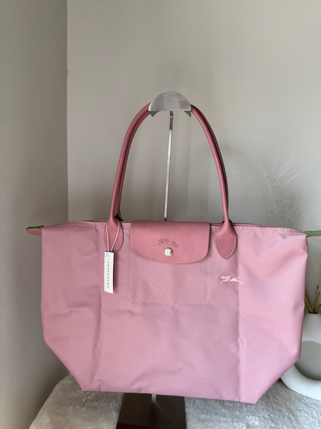 Longchamp Tote LARGE - Marshmallow Pink (WITH BRAND LOGO)
