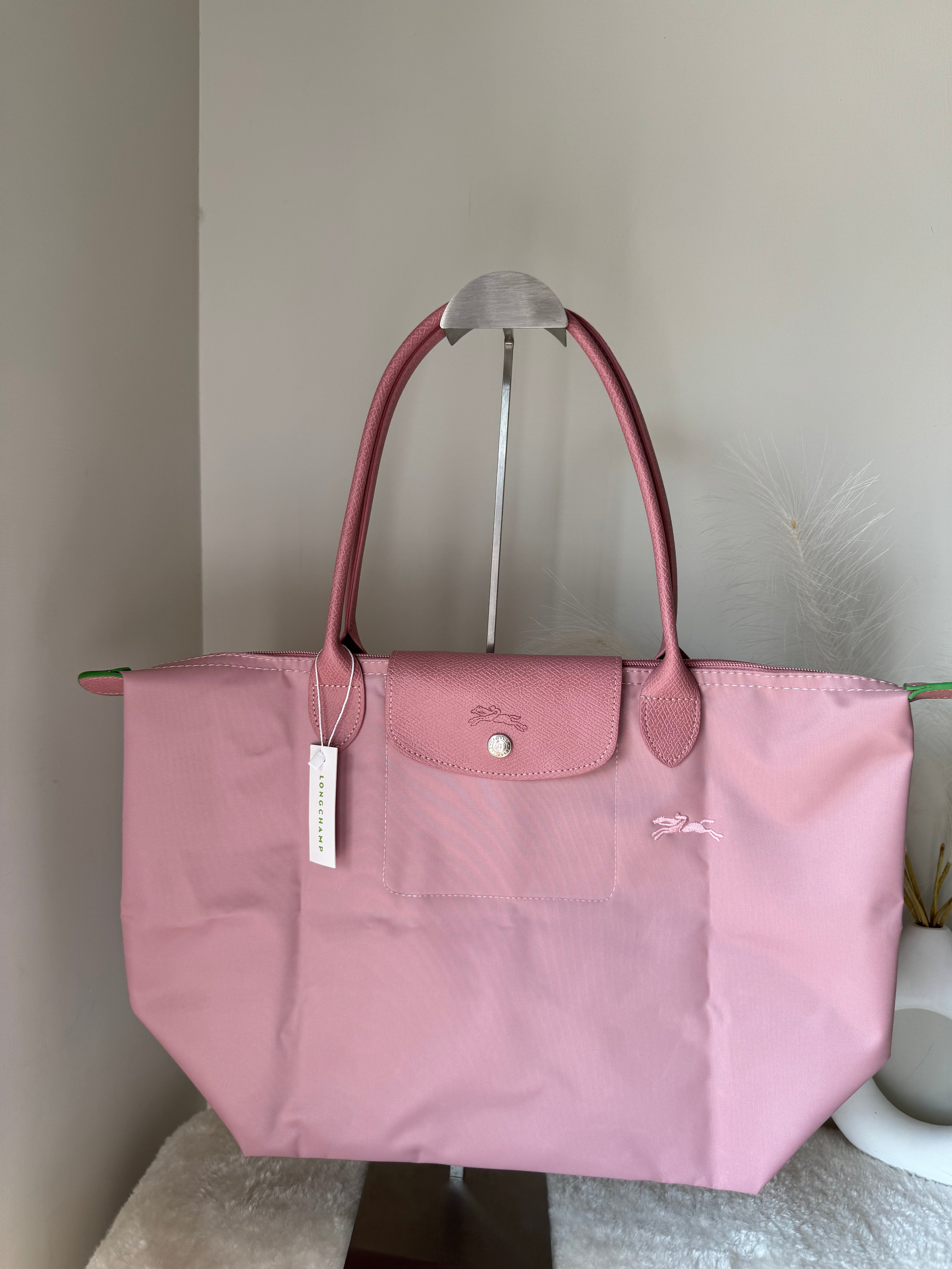 Longchamp Tote LARGE - Marshmallow Pink (WITH BRAND LOGO)