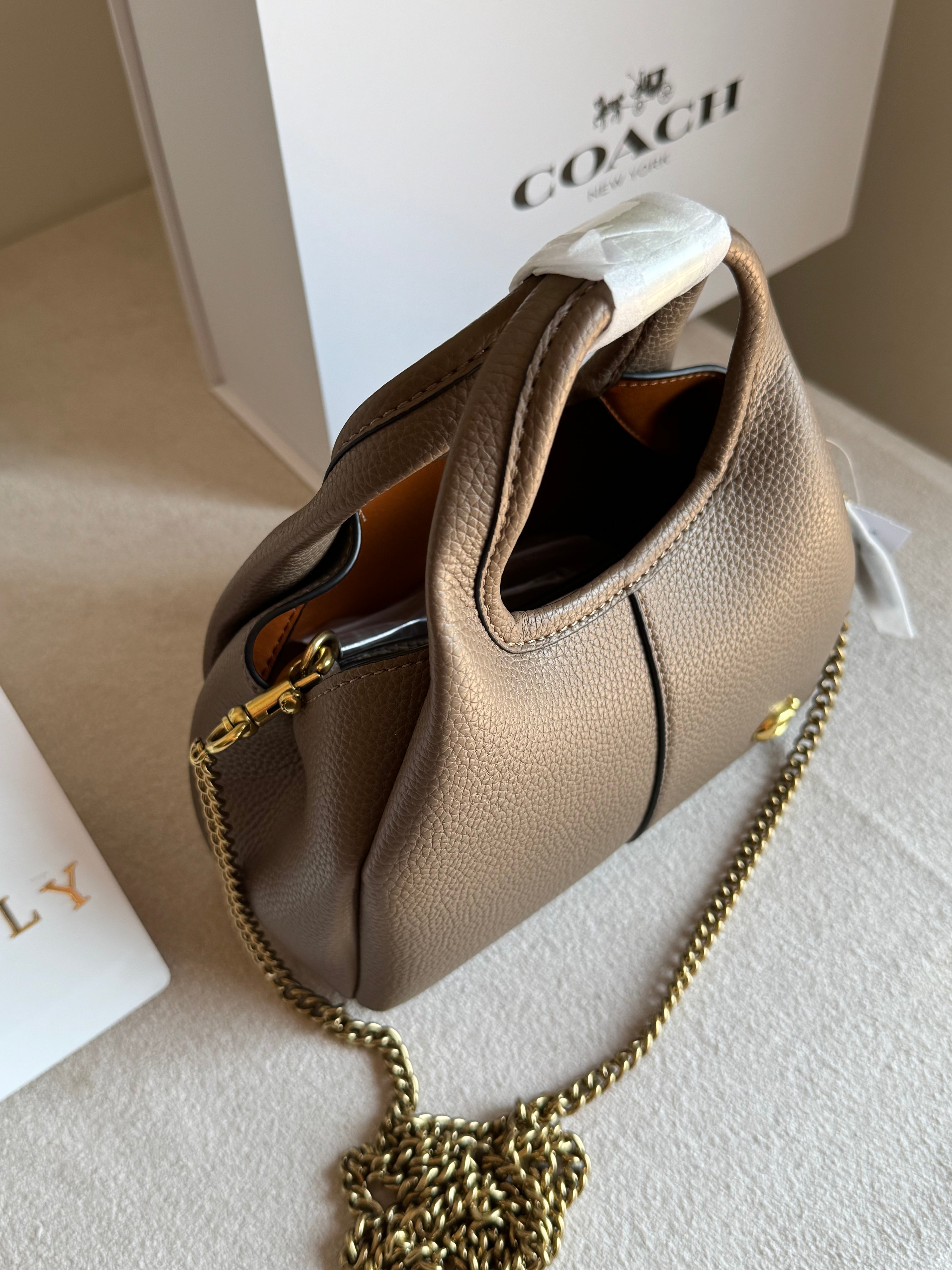EXTREMELY PREMIUM MINI COACH Lana (Khaaki) - BOX PACKING