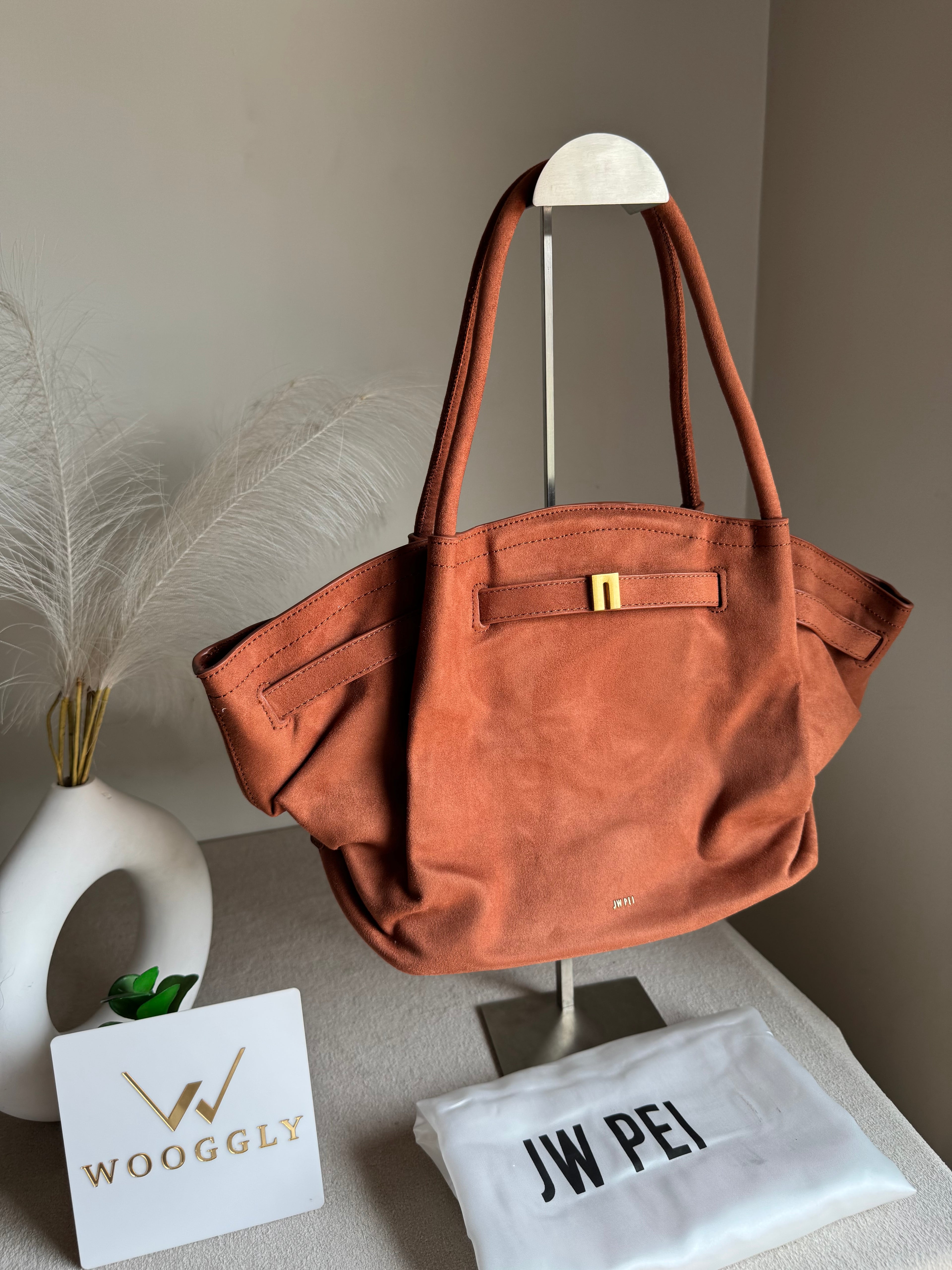 JW PEI Hana Tote Bag - Suede Brown