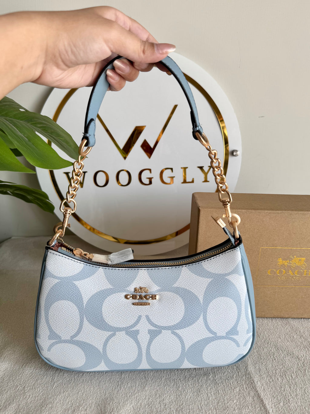 COACH TERI PREMIUM Baby Blue - BOX PACKING