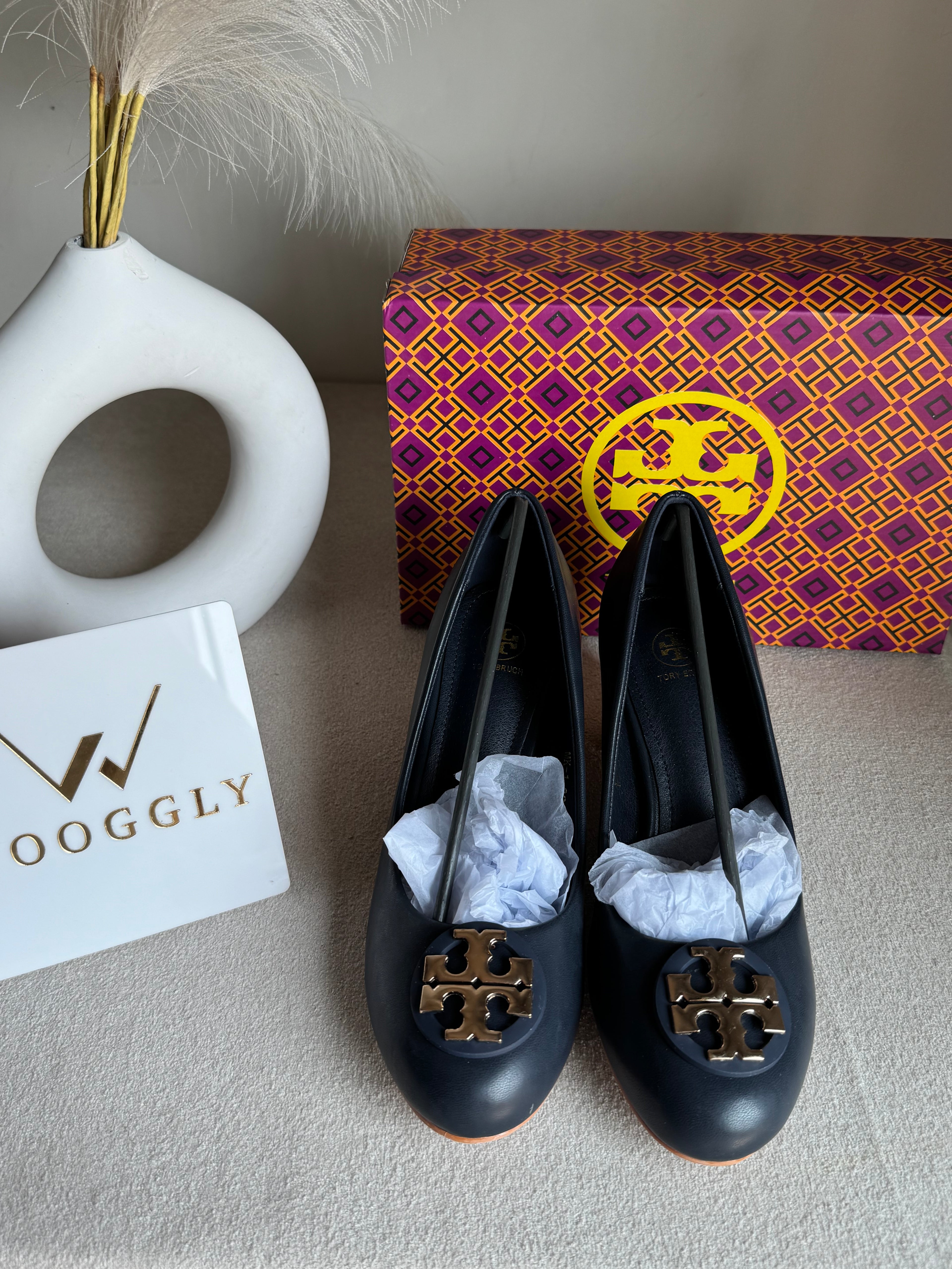 IMPORTED Classic Court Heels - Blue