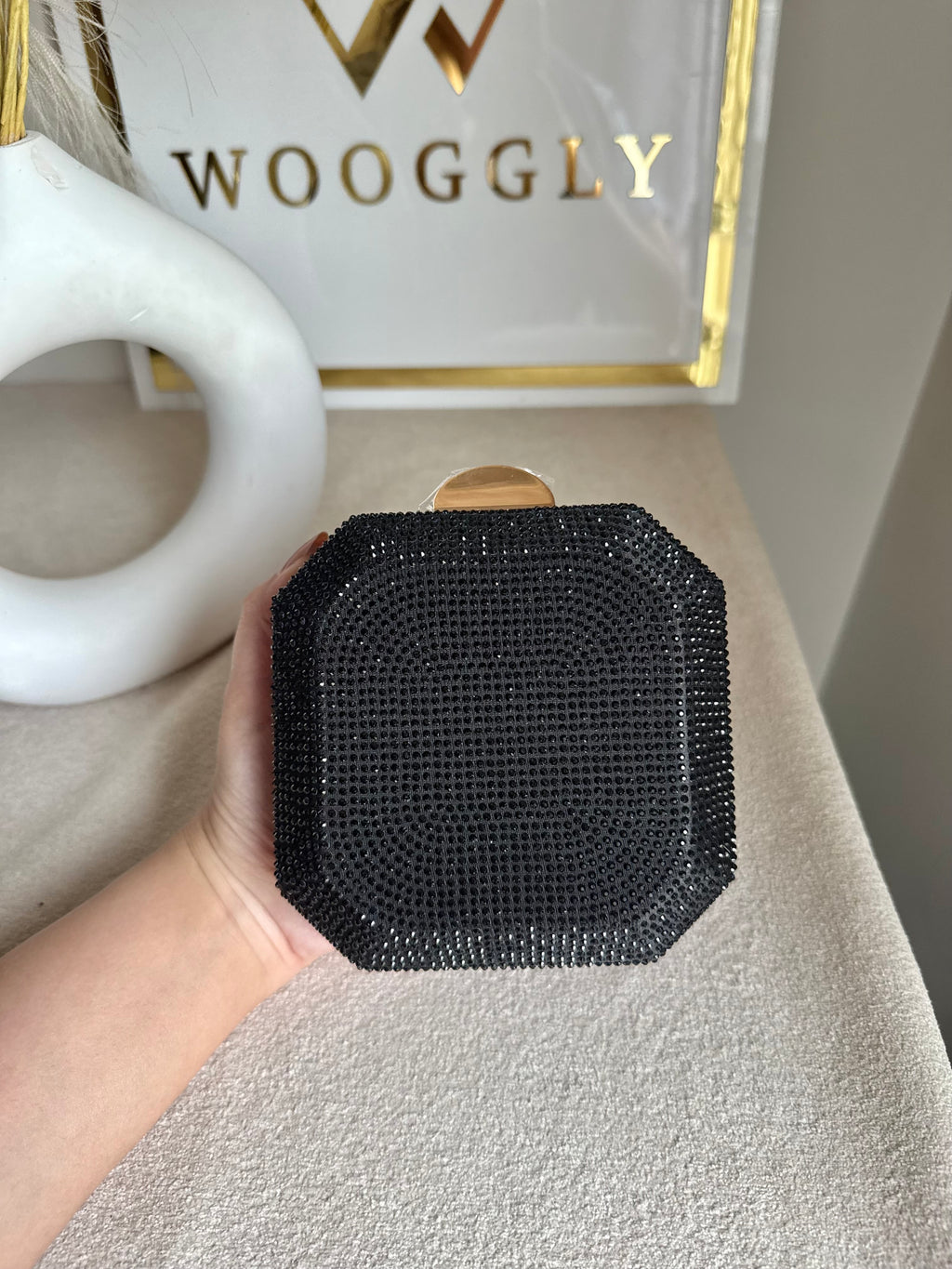 AYLA CLUTCH Black