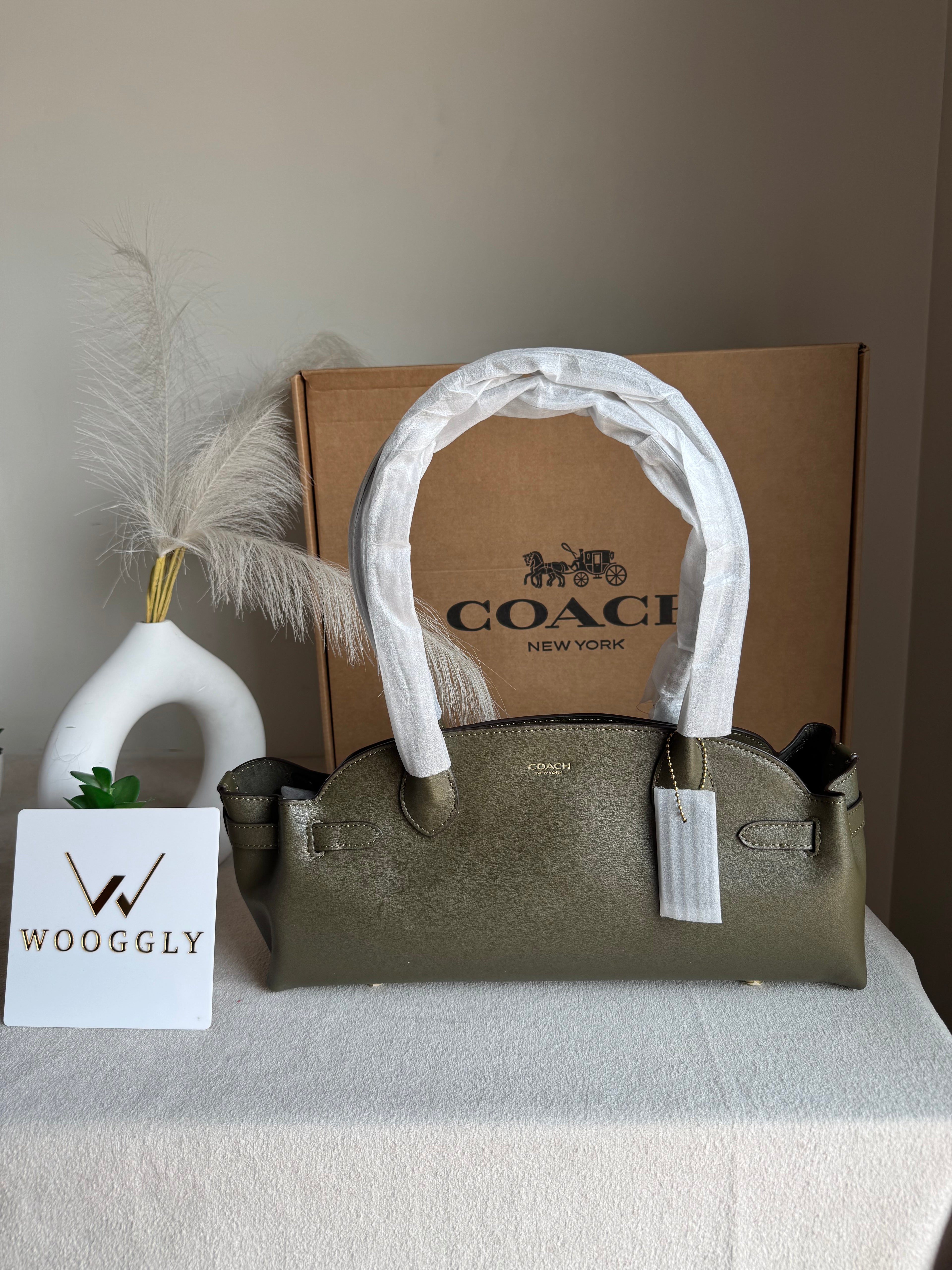 COACH Empire Bag EXTREMELY PREMIUM (Olive Green) - BOX PACKING