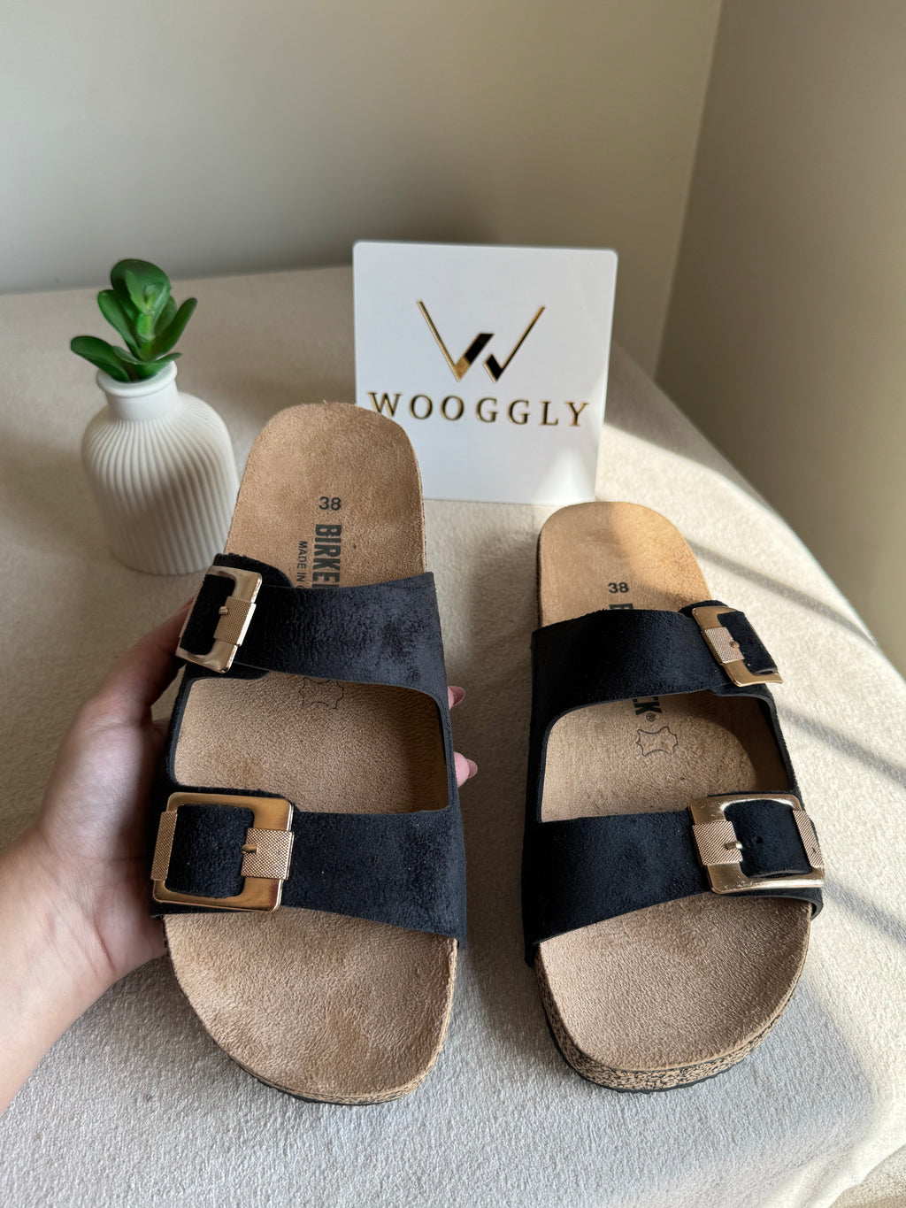 Viral Birkenstock Comfy Sandals - Suede Black