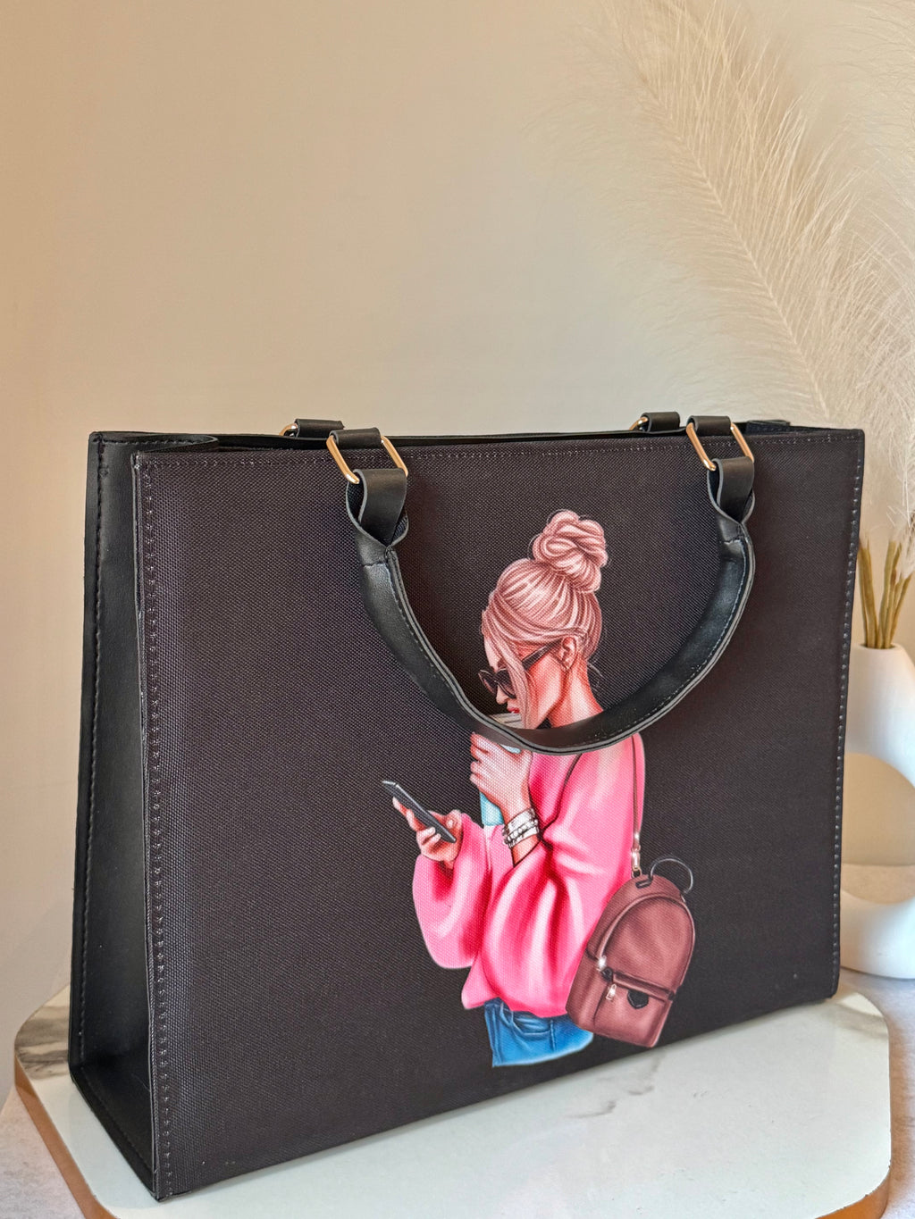 Lady Boss Tote Bag - Black
