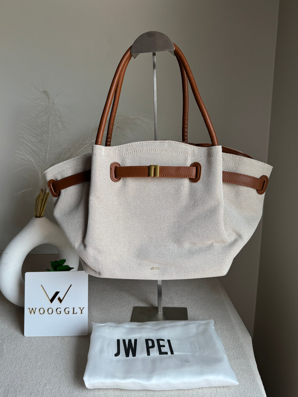 JW PEI Hana Tote Bag - Jute Brown