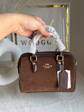 COACH Mini Duffle Bag PREMIUM with Long Strap (Chocolate Brown) - BOX PACKING