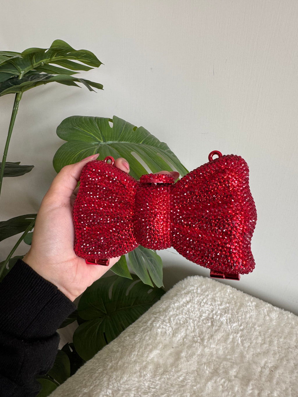 Swarovski Bow Clutch - Red