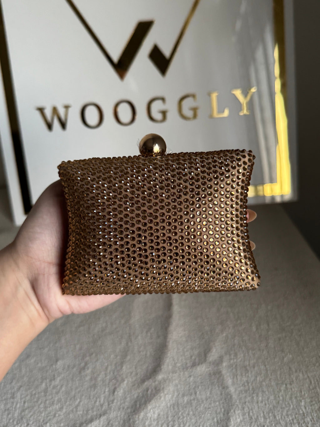 Muse Swarovski Clutch - Champagne